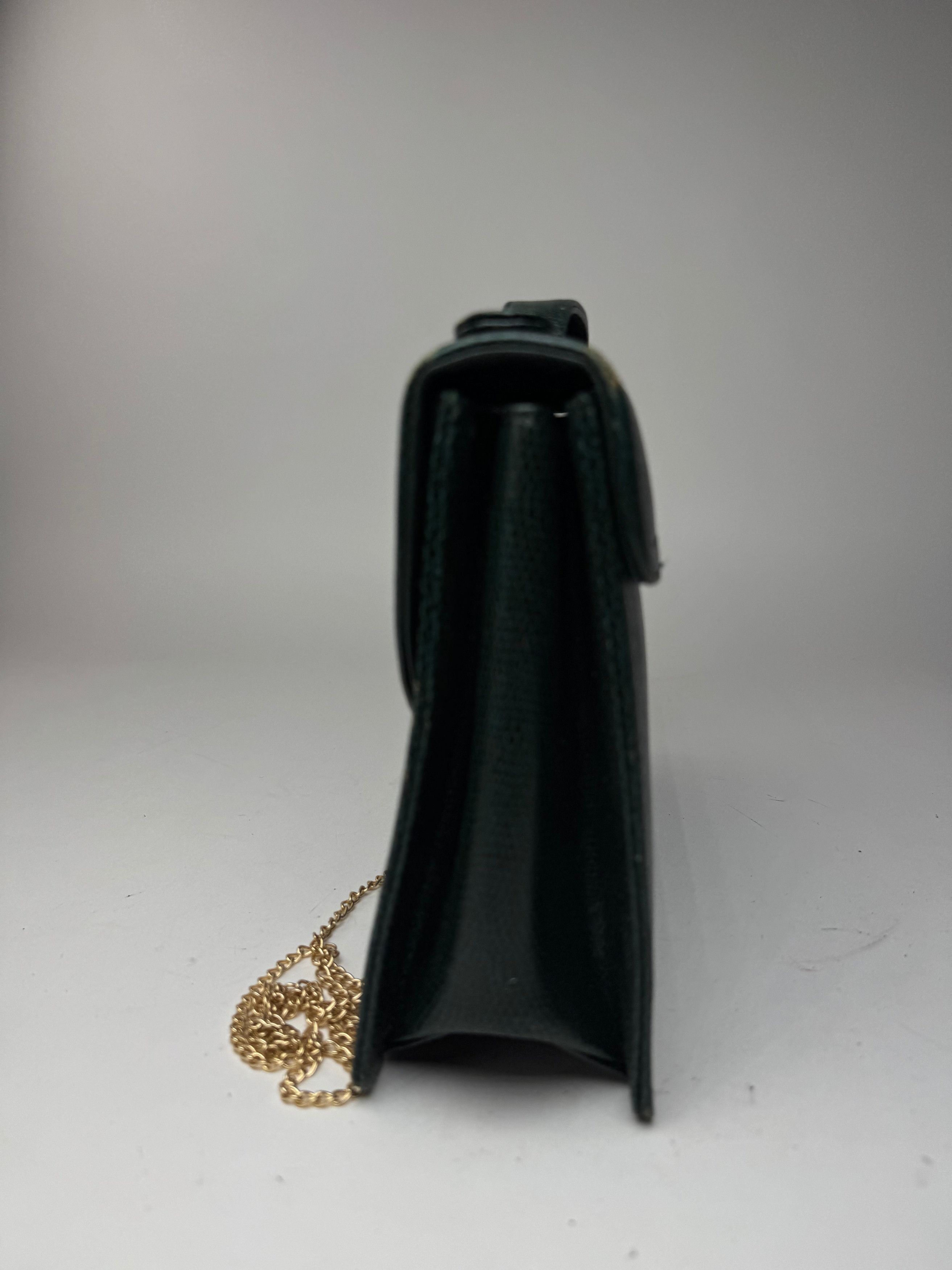 Givenchy Vintage 2Way Leather snakeskin bag green Size ONE SIZE - 4 Thumbnail