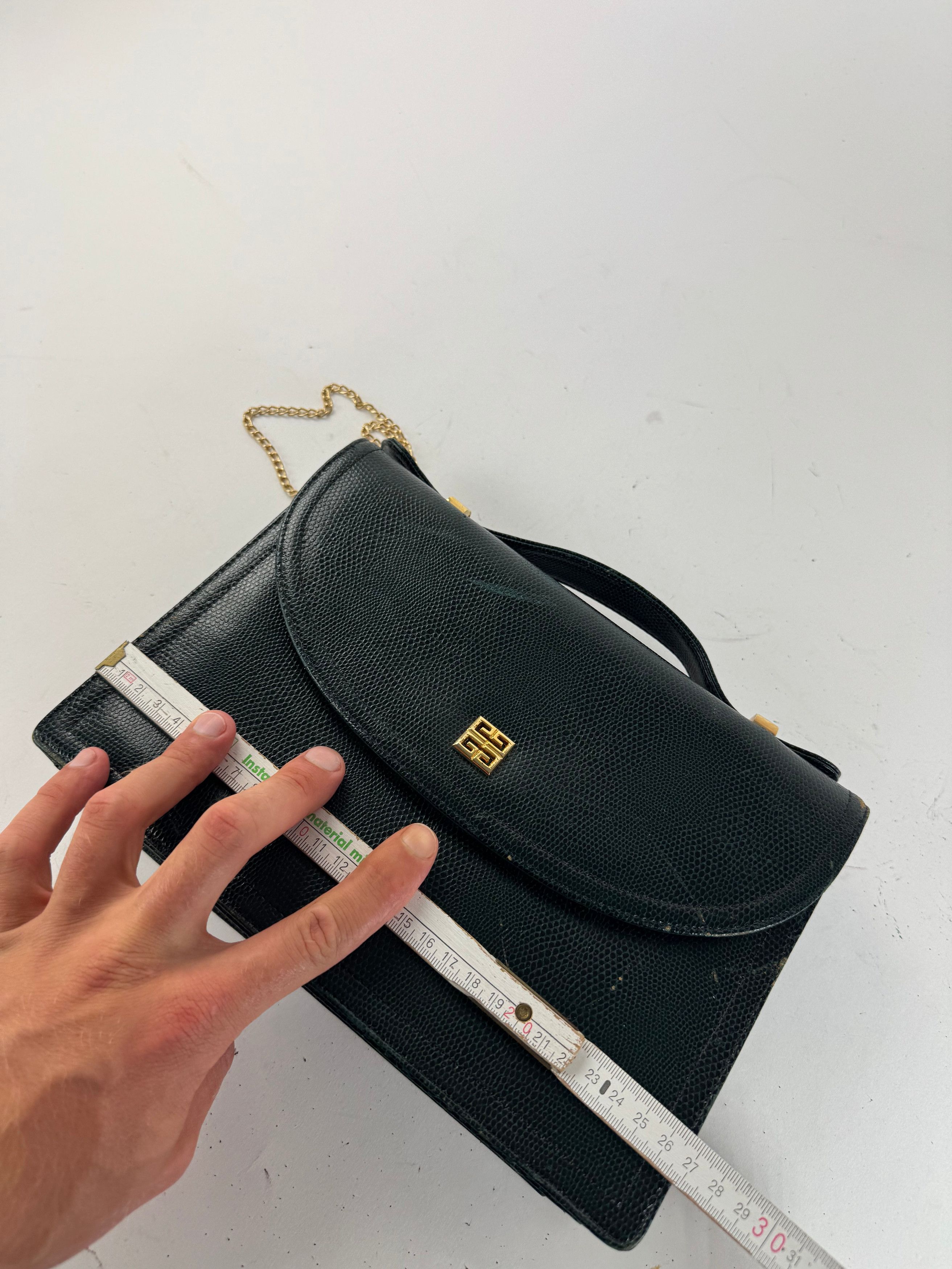 Givenchy Vintage 2Way Leather snakeskin bag green Size ONE SIZE - 11 Thumbnail