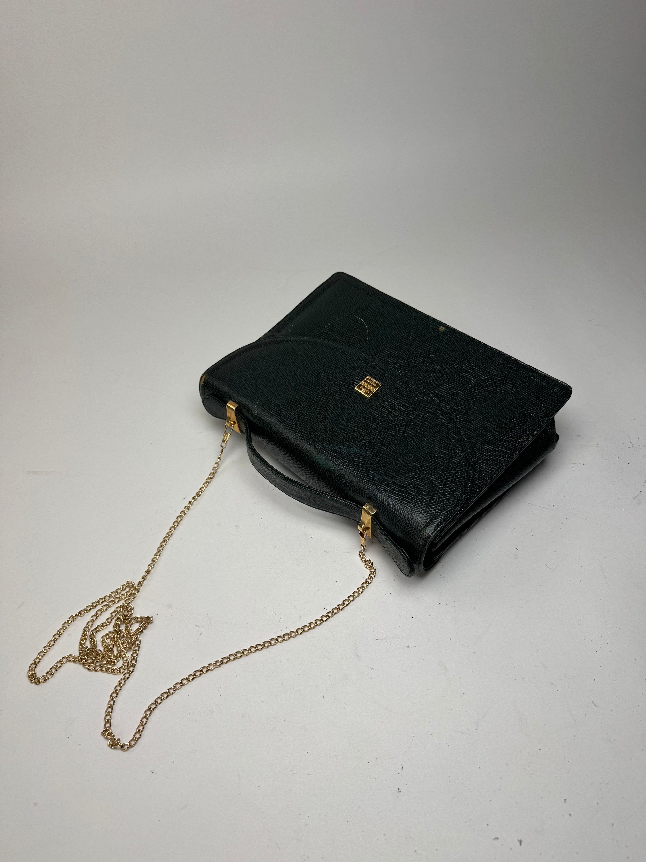 Givenchy Vintage 2Way Leather snakeskin bag green Size ONE SIZE - 15 Thumbnail