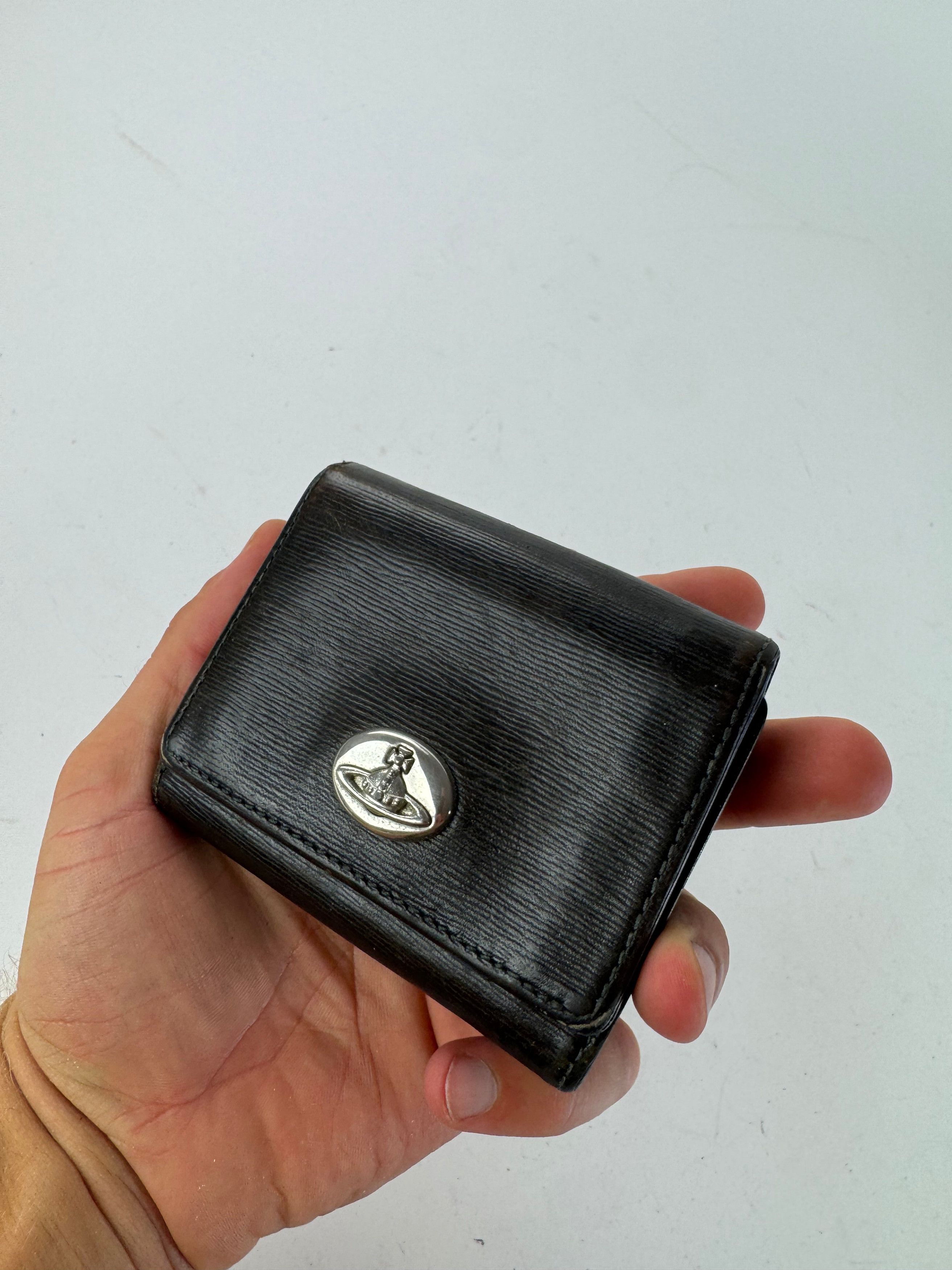 Vivienne Westwood Vintage Leather wallet black Size ONE SIZE - 3 Thumbnail
