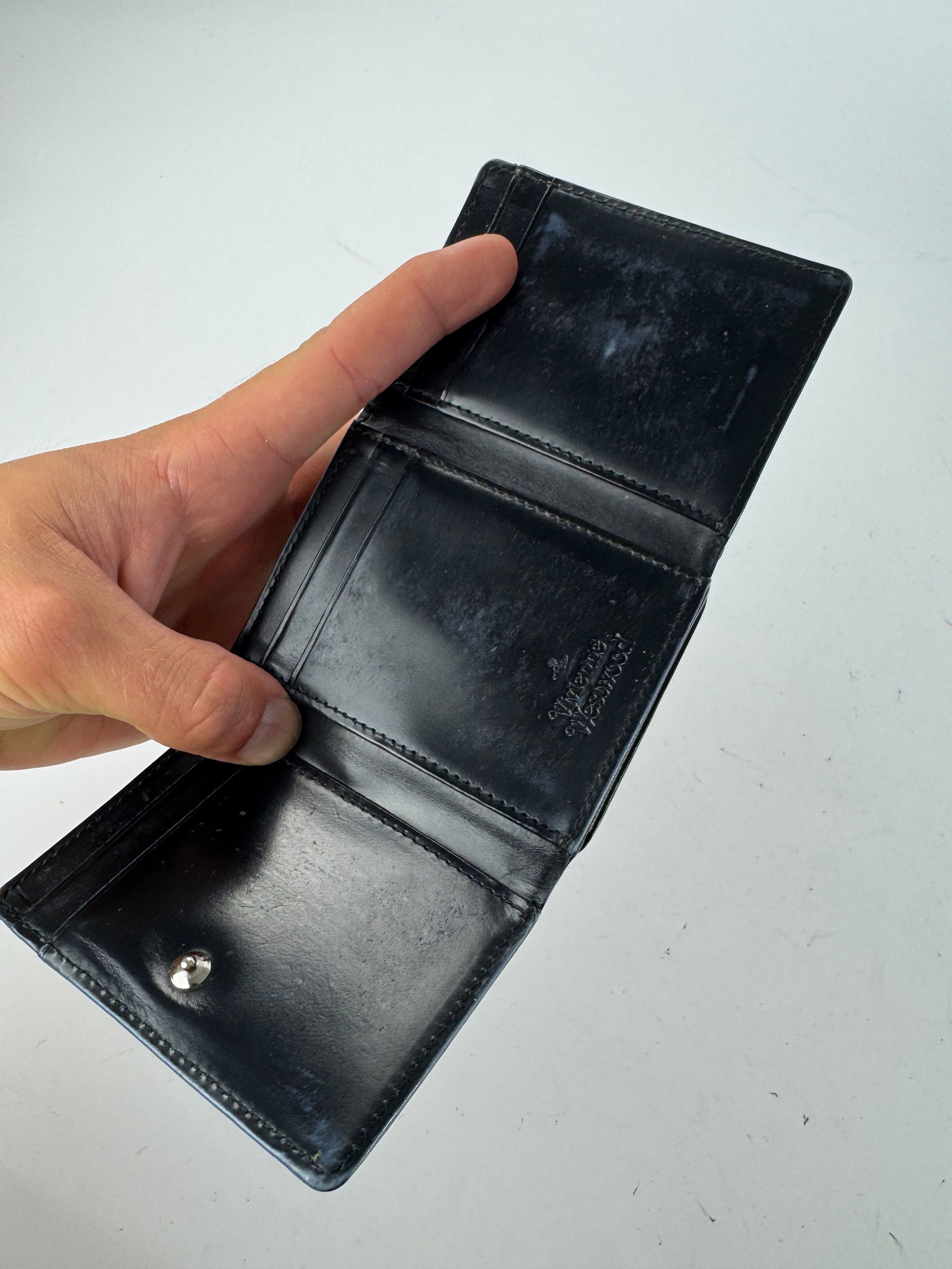 Vivienne Westwood Vintage Leather wallet black Size ONE SIZE - 4 Thumbnail