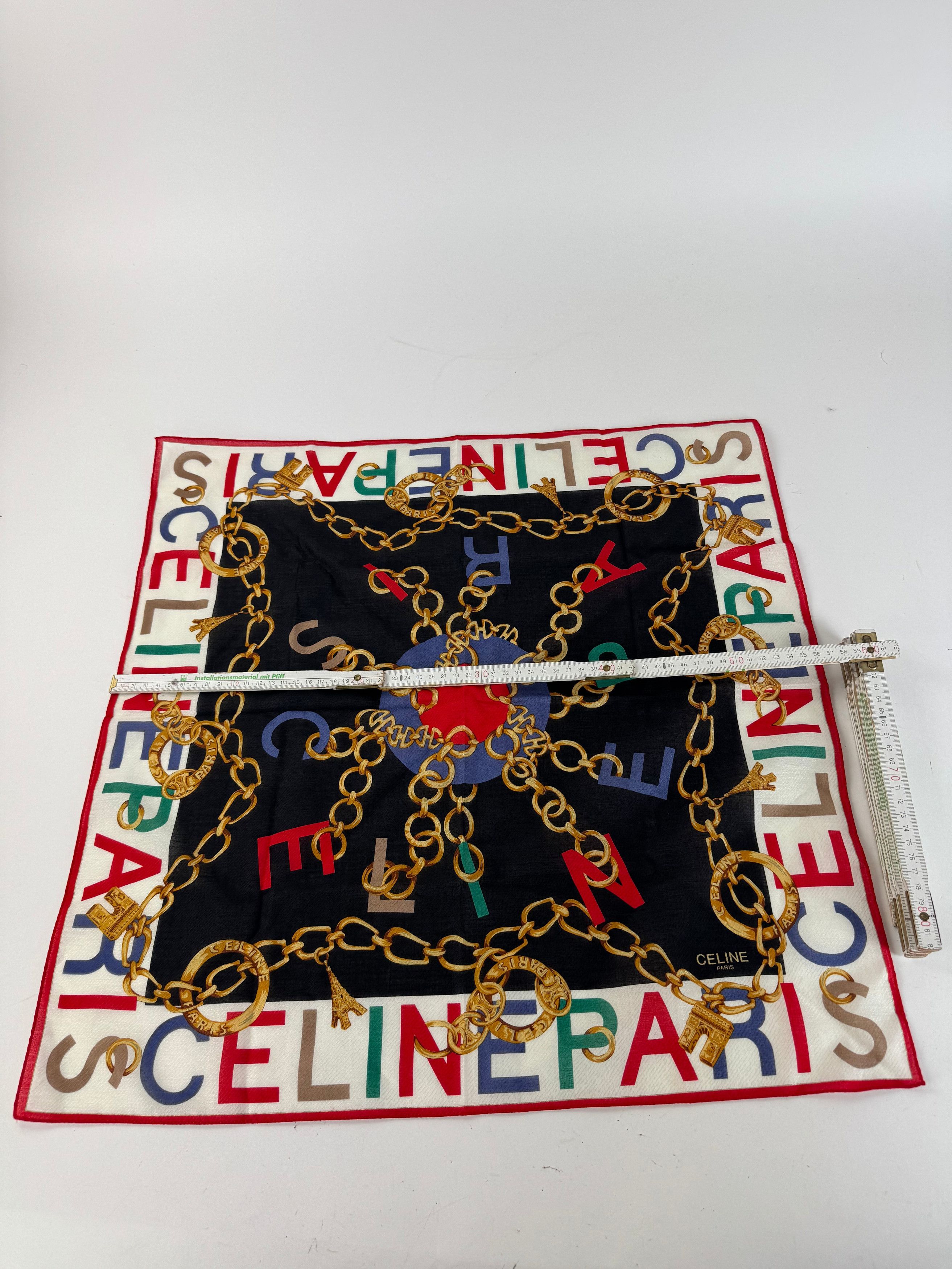 Vintage Paris Silk Scarf Multicolor