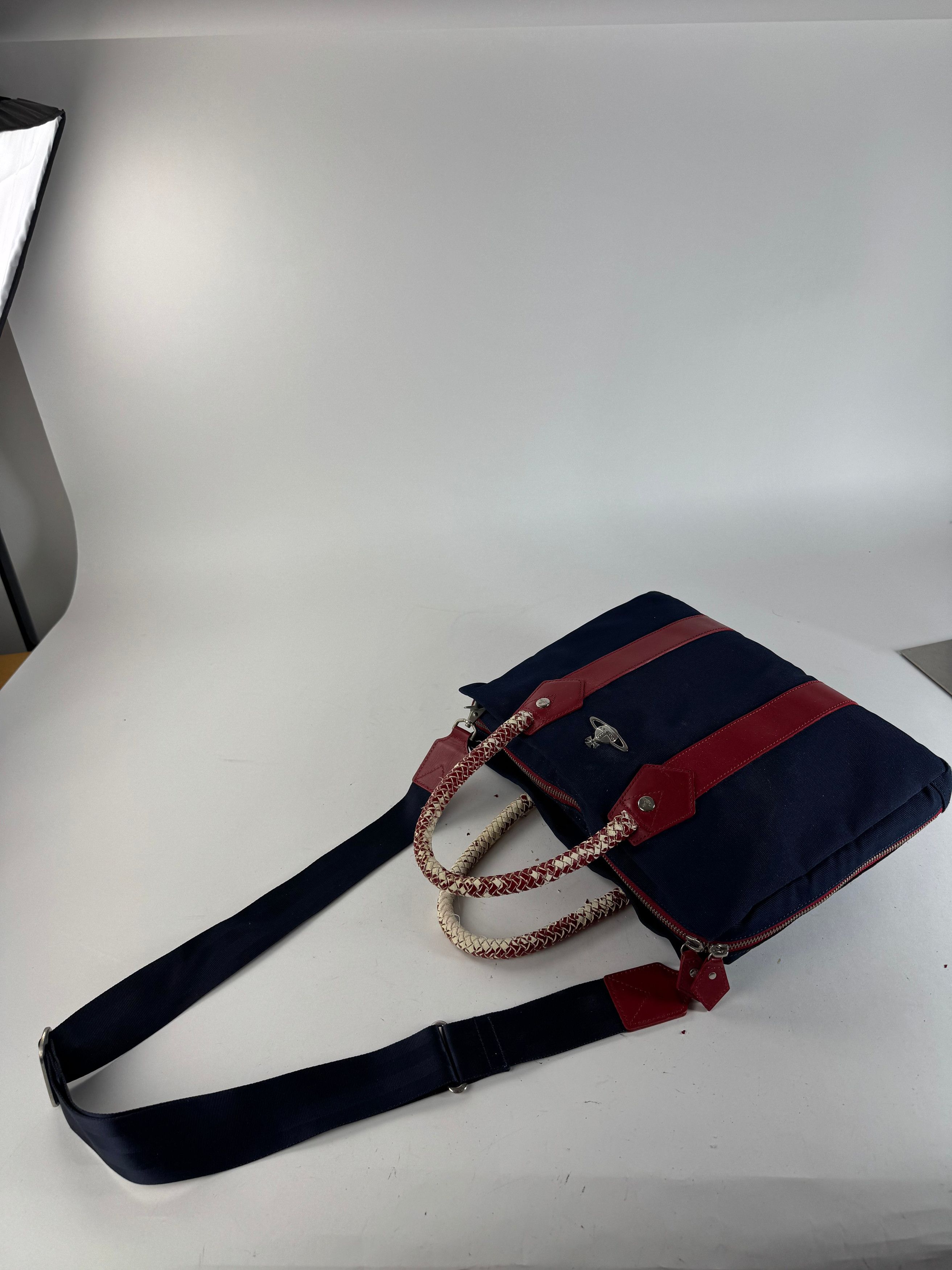 Vivienne Westwood Vintage 2Way Bag navy red Size ONE SIZE - 9 Thumbnail
