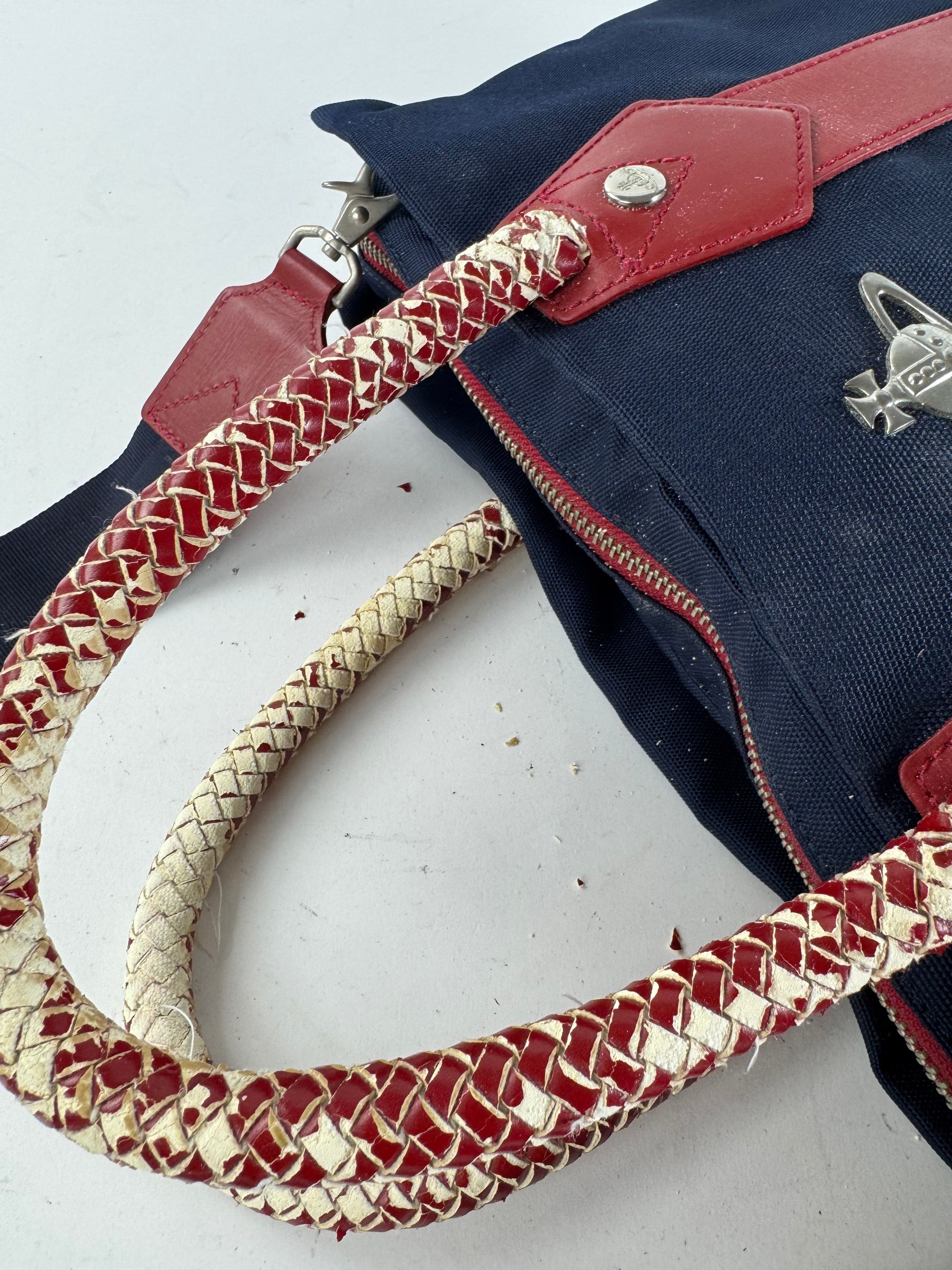 Vivienne Westwood Vintage 2Way Bag navy red Size ONE SIZE - 8 Thumbnail