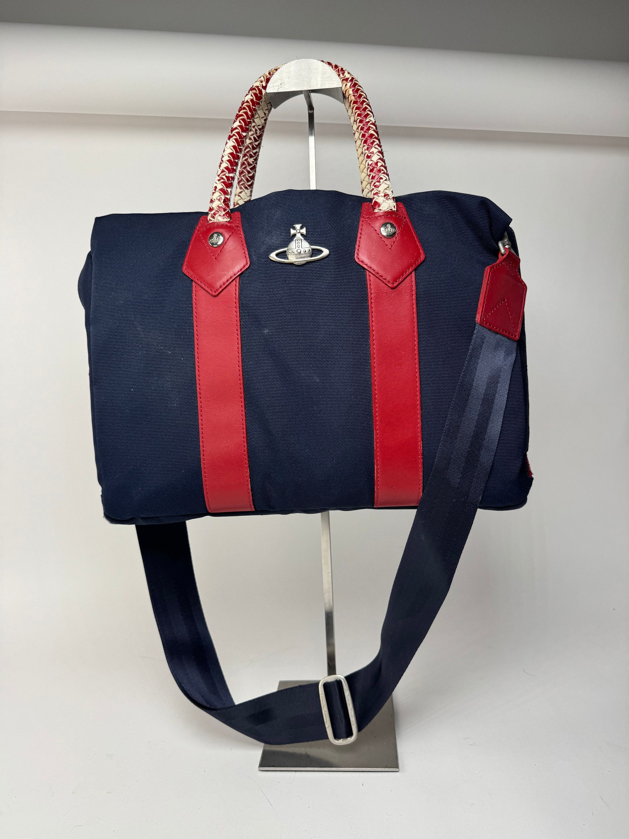 Vivienne Westwood Vintage 2Way Bag navy red Size ONE SIZE - 14 Thumbnail