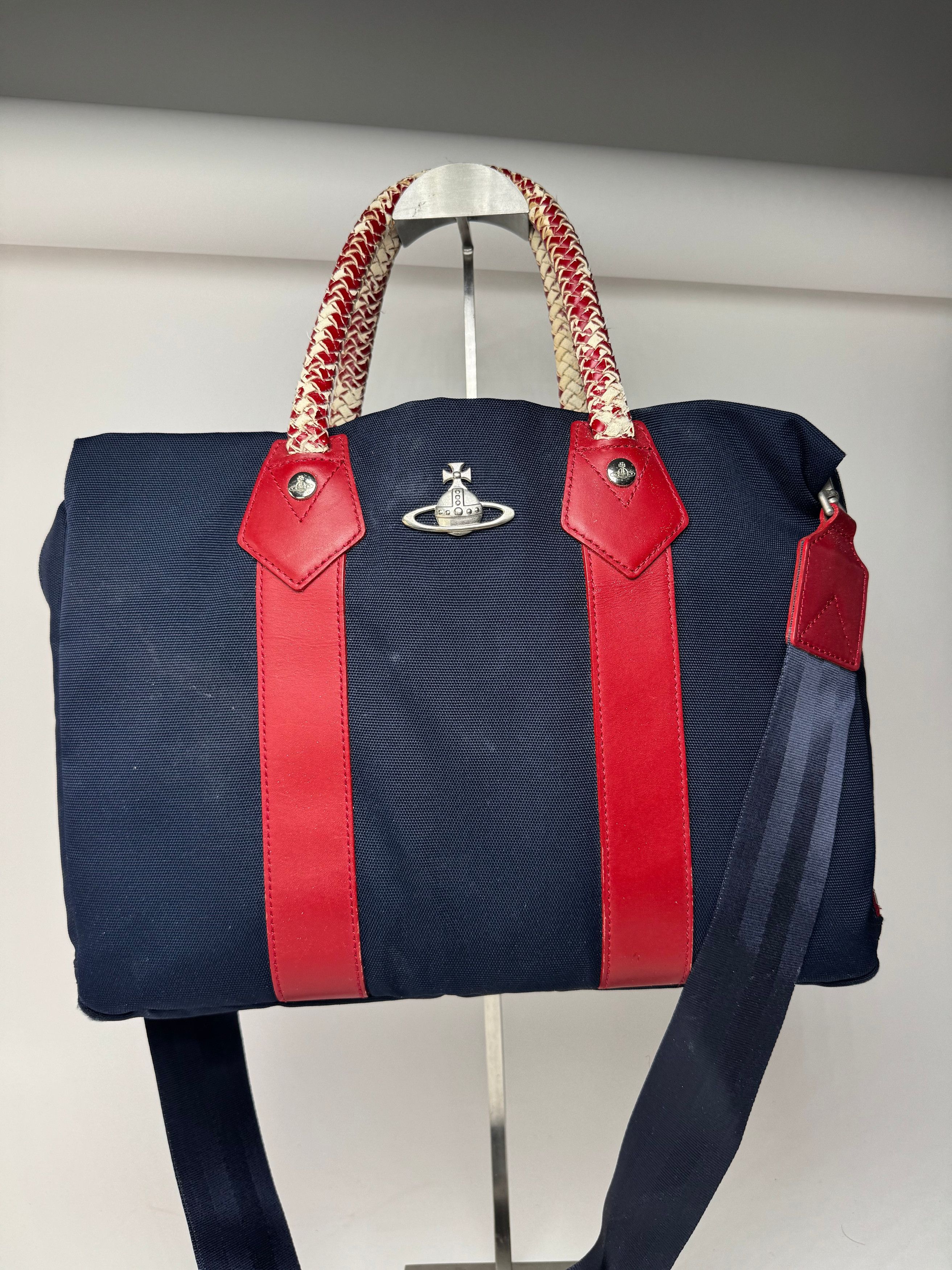 Vivienne Westwood Vintage 2Way Bag navy red Size ONE SIZE - 6 Thumbnail