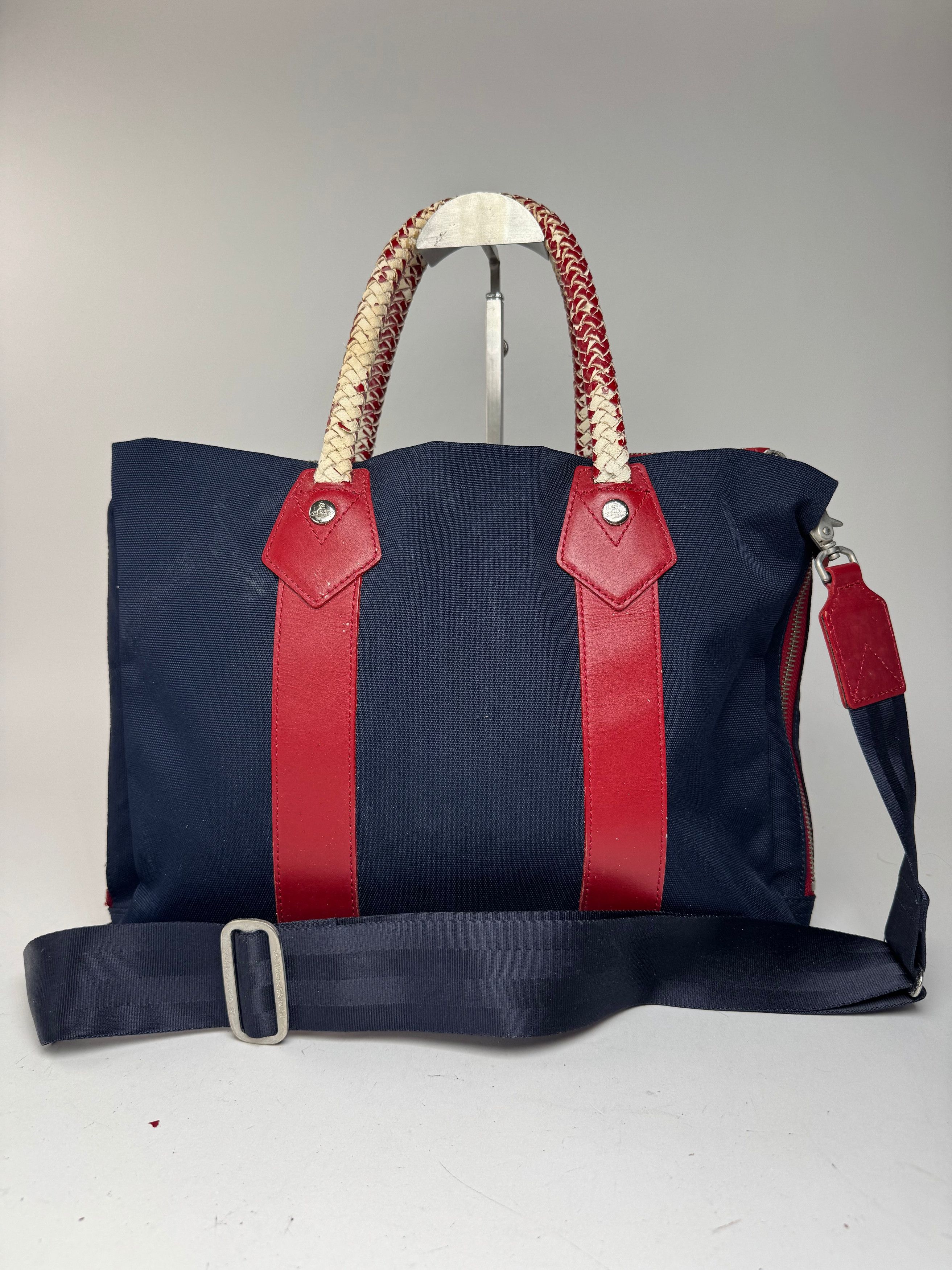 Vivienne Westwood Vintage 2Way Bag navy red Size ONE SIZE - 7 Thumbnail