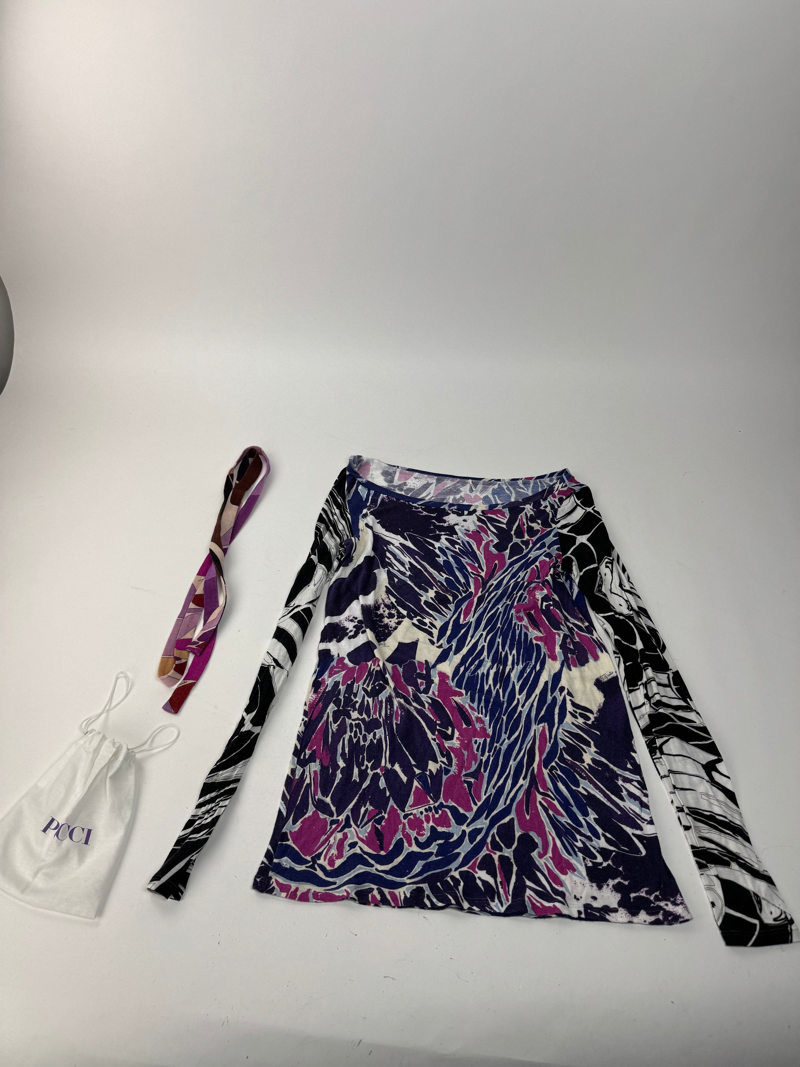 Emilio Pucci Vintage Silk Dress 34XS Size XS / US 0-2 / IT 36-38 - 4 Thumbnail