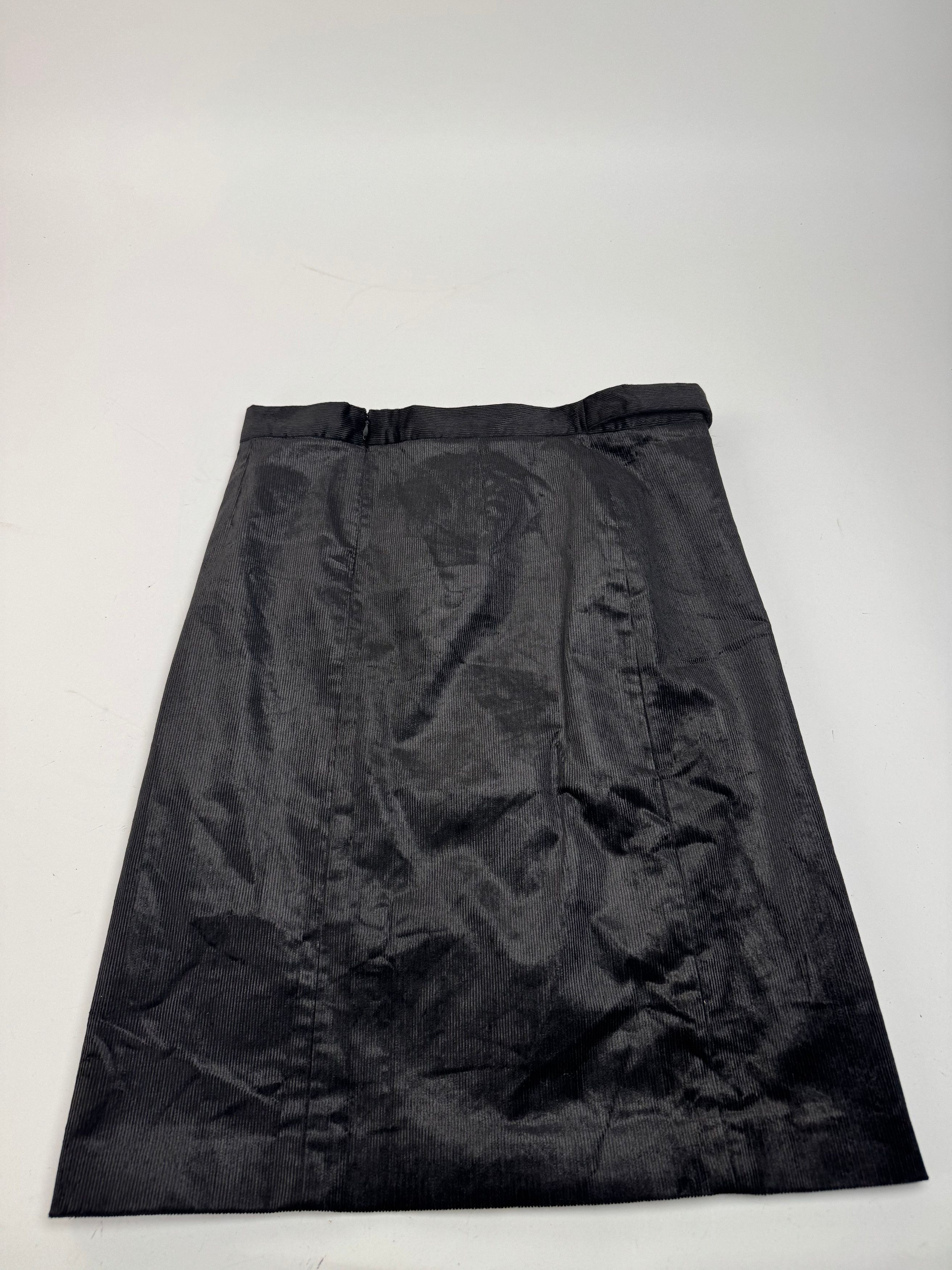 Fendi Vintage Roma Cord Skirt Black 38/M Size 30" / US 8 / IT 44 - 10 Thumbnail