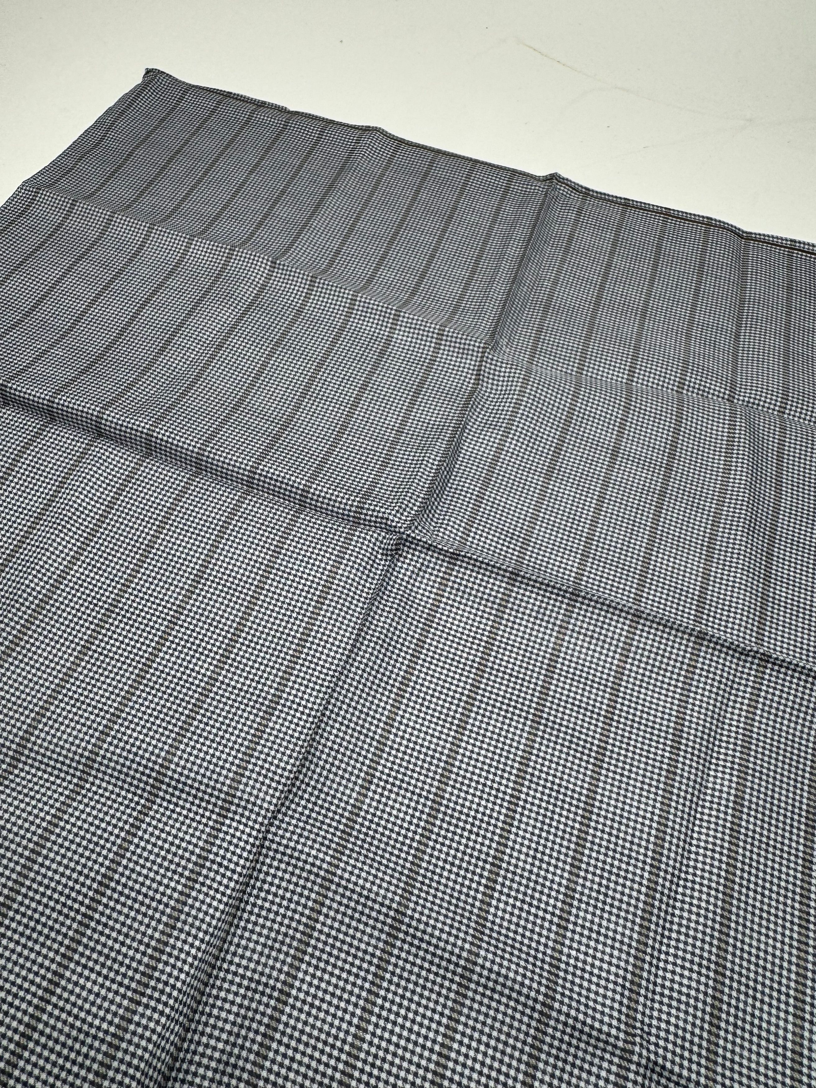 Celine Vintage Checked Scarf grey Size ONE SIZE - 4 Thumbnail