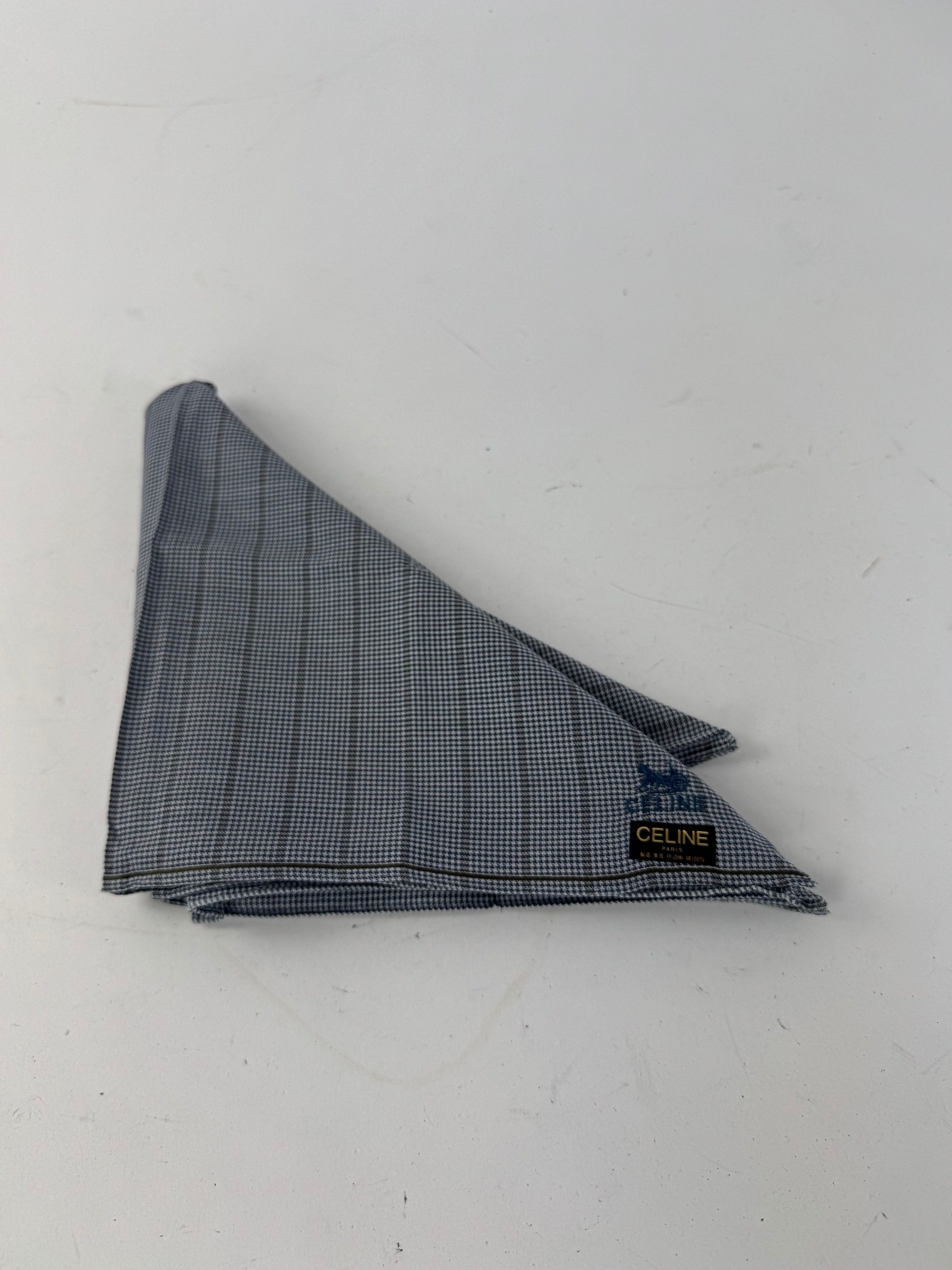 Celine Vintage Checked Scarf grey Size ONE SIZE - 8 Thumbnail