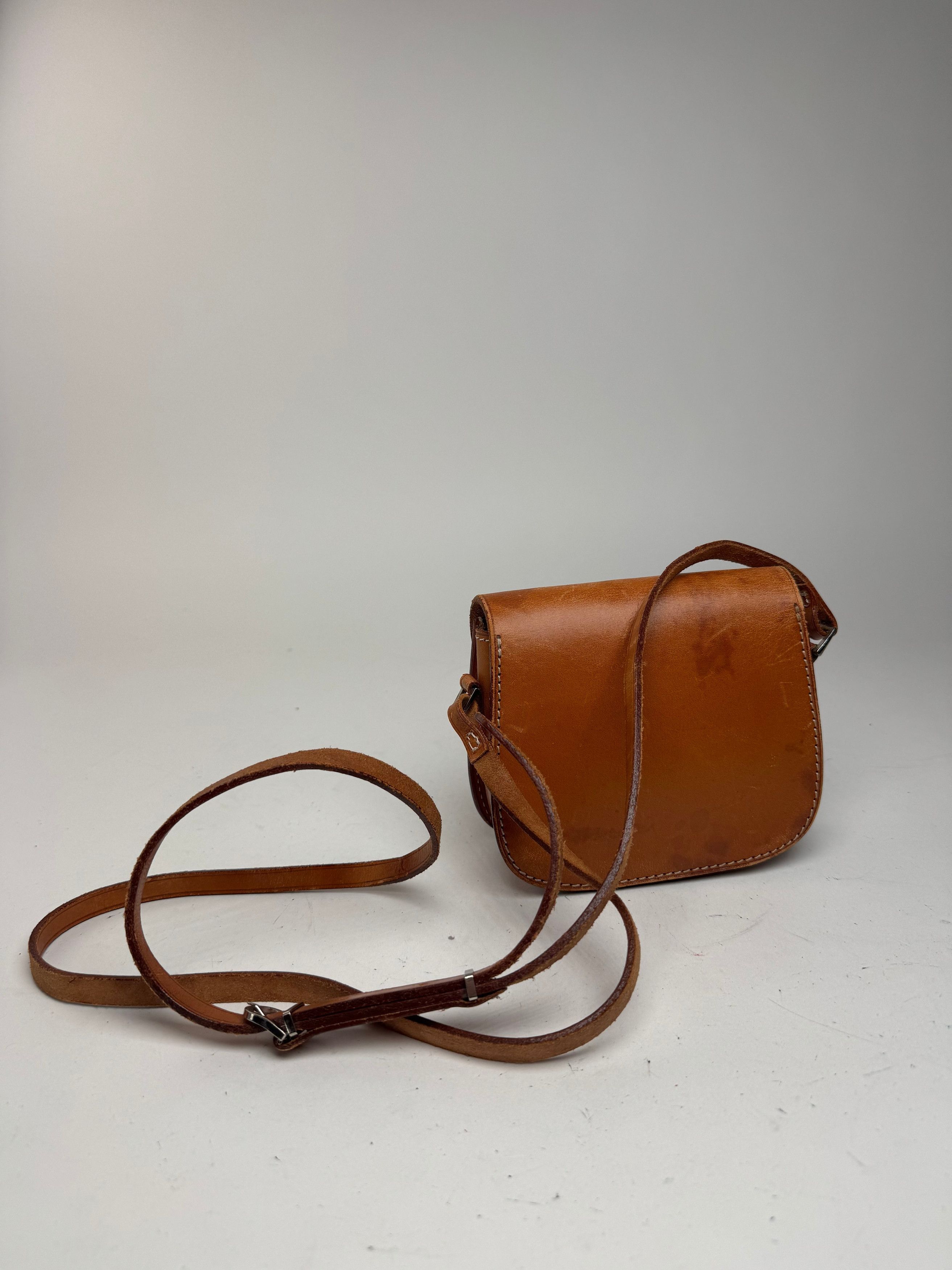 Courreges Vintage Paris Crossbody leather bag brown Size ONE SIZE - 15 Thumbnail