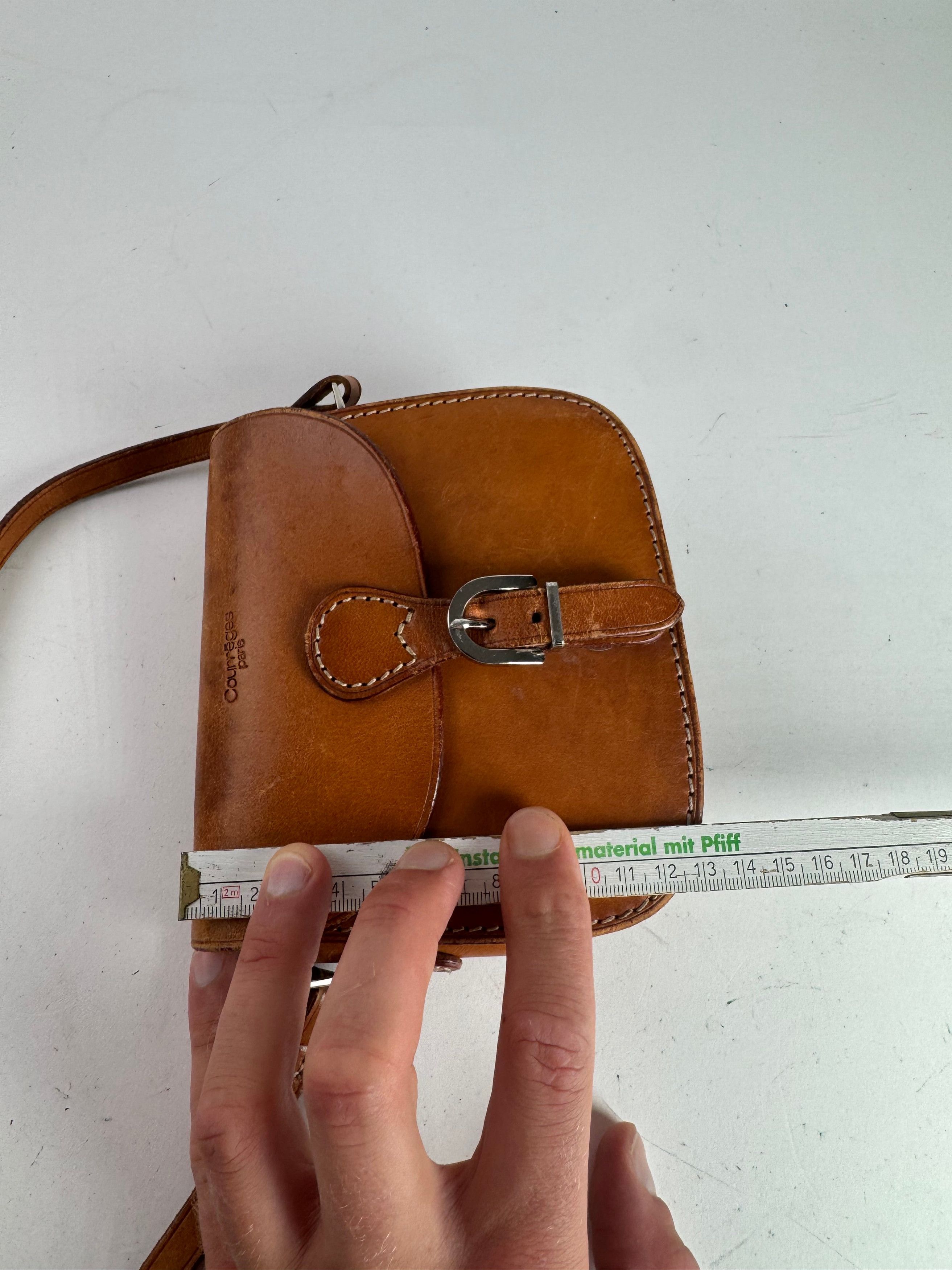 Courreges Vintage Paris Crossbody leather bag brown Size ONE SIZE - 10 Thumbnail