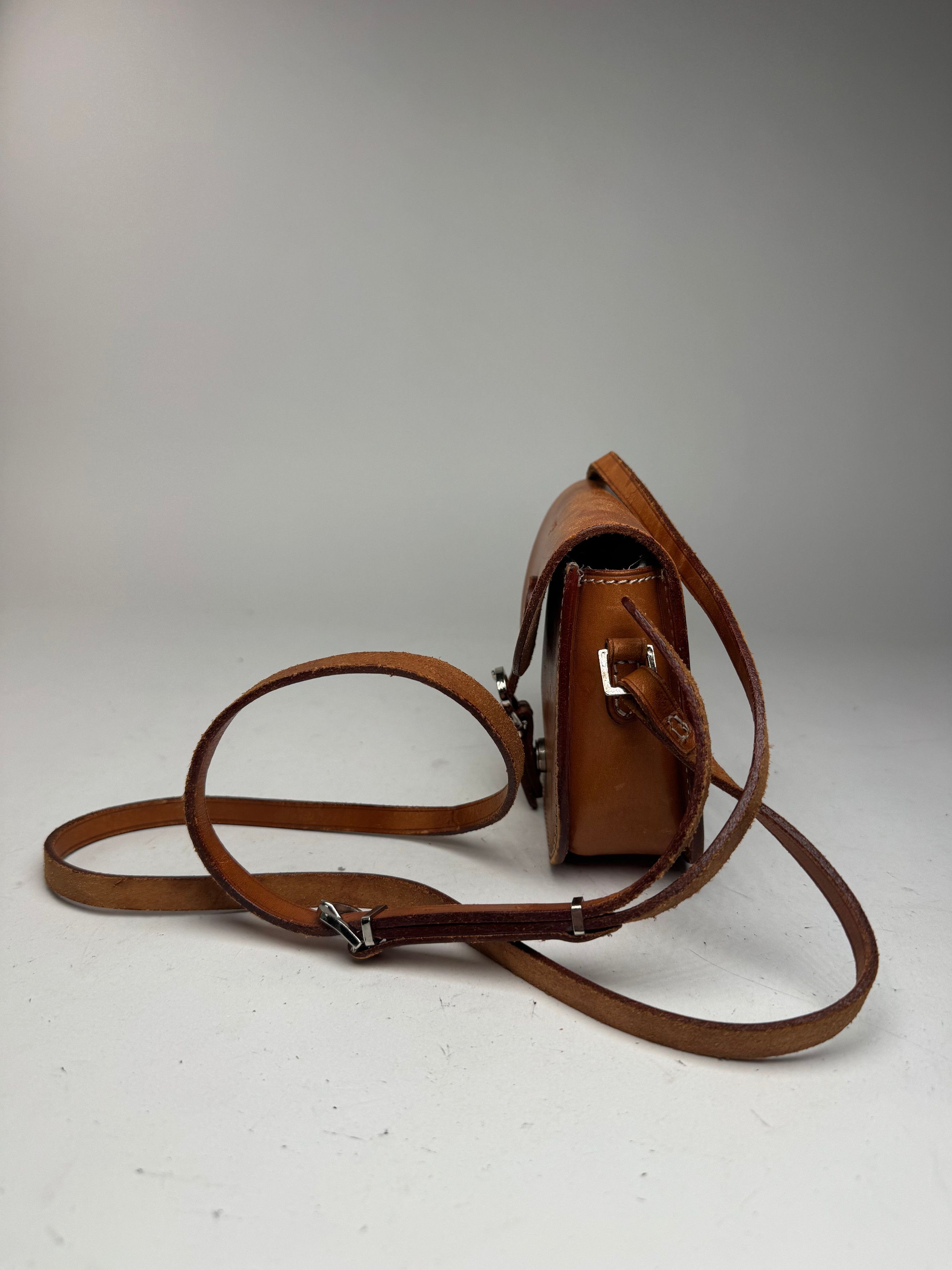 Courreges Vintage Paris Crossbody leather bag brown Size ONE SIZE - 5 Thumbnail