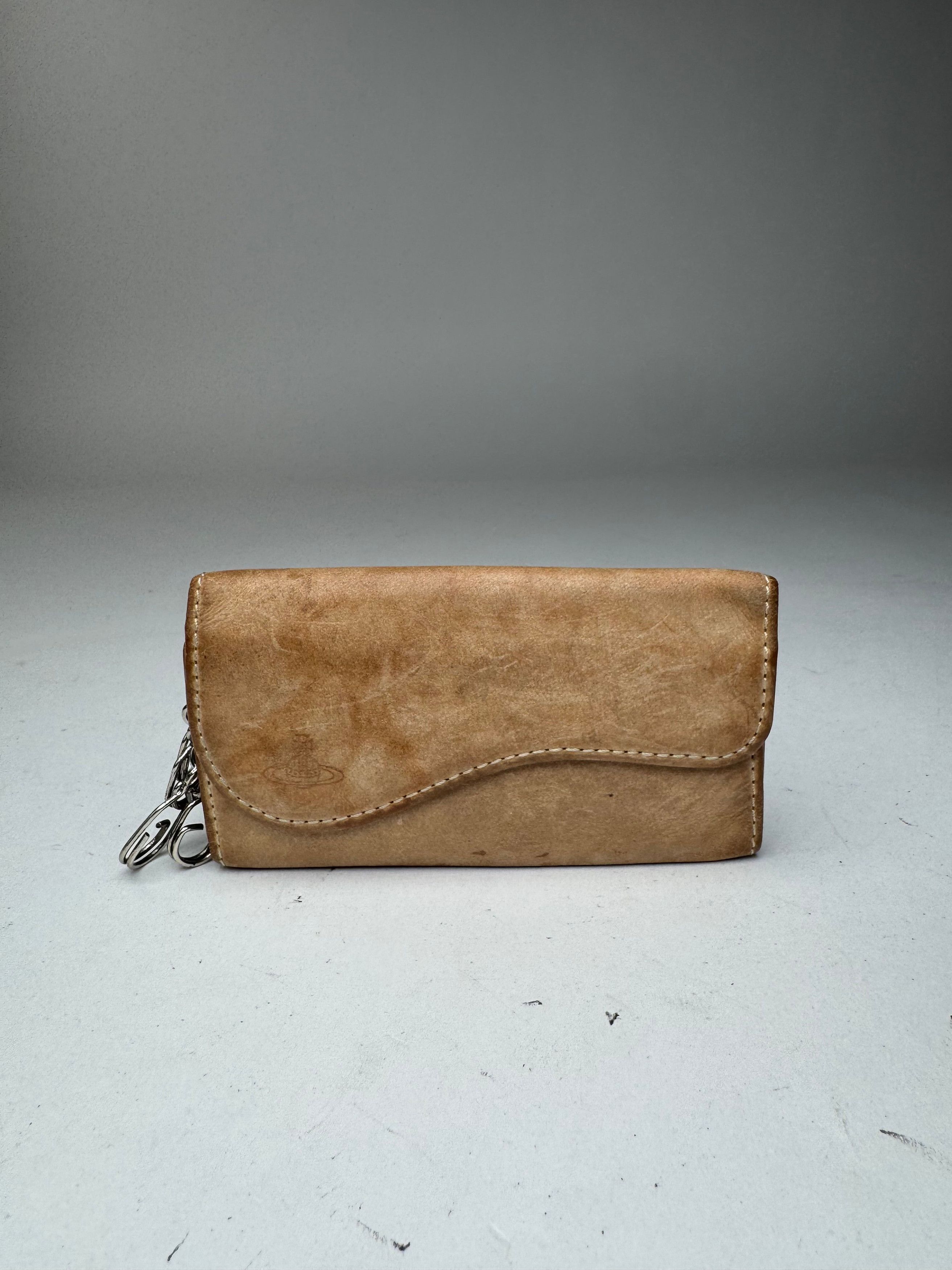 Vivienne Westwood Vintage Leather Key Holder beige Size ONE SIZE - 3 Thumbnail