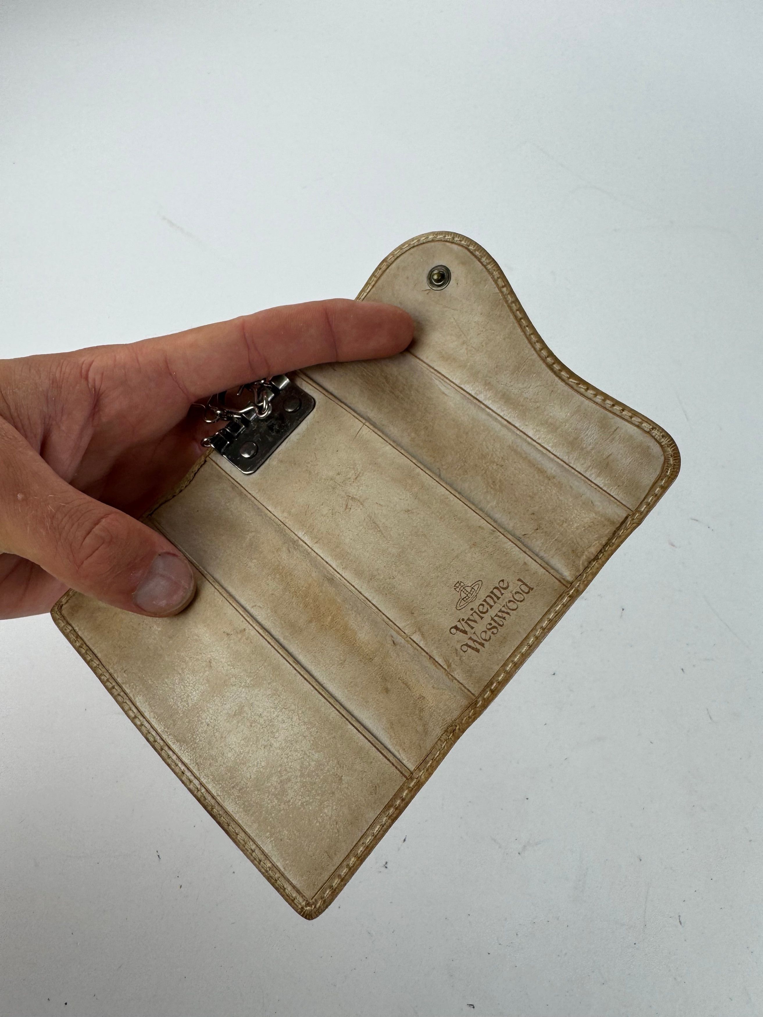 Vivienne Westwood Vintage Leather Key Holder beige Size ONE SIZE - 7 Thumbnail