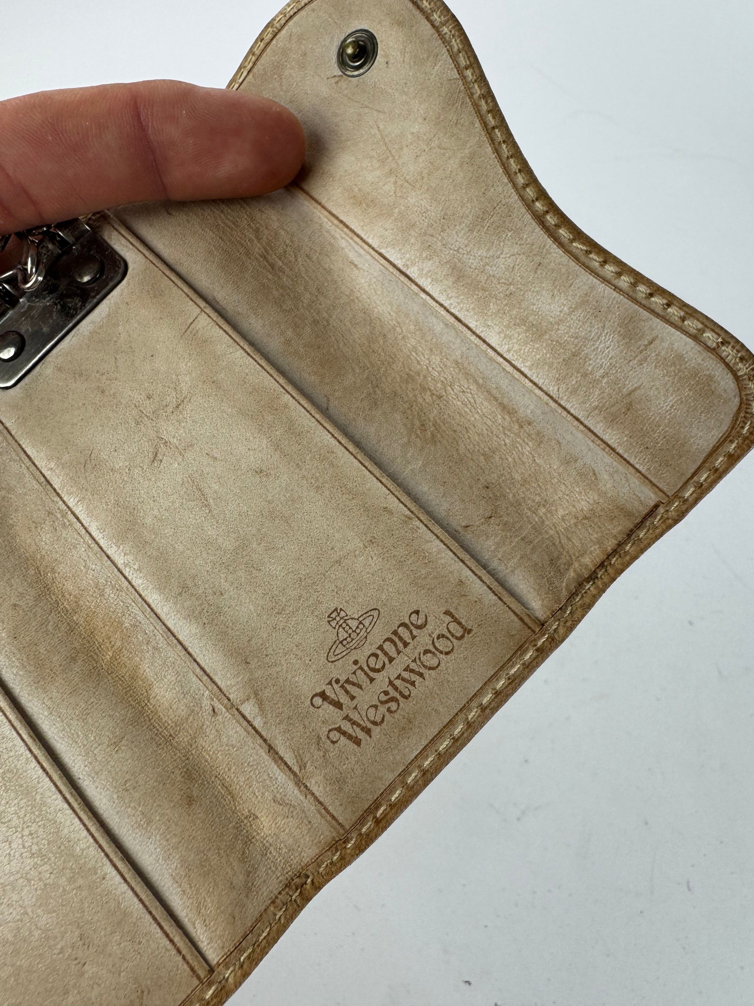 Vivienne Westwood Vintage Leather Key Holder beige Size ONE SIZE - 8 Thumbnail