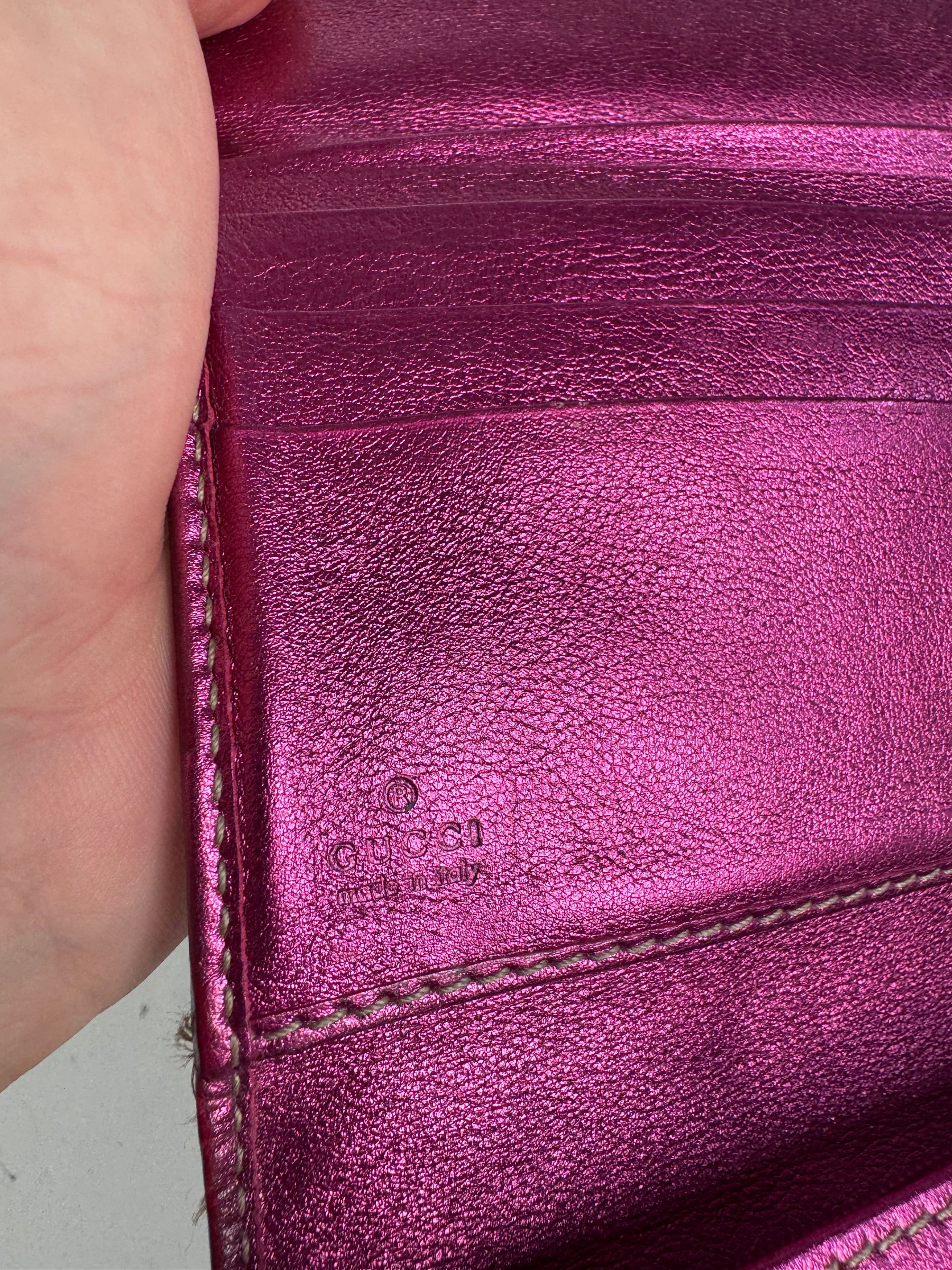 Gucci Vintage Monogram GG wallet beige purple Size ONE SIZE - 7 Thumbnail