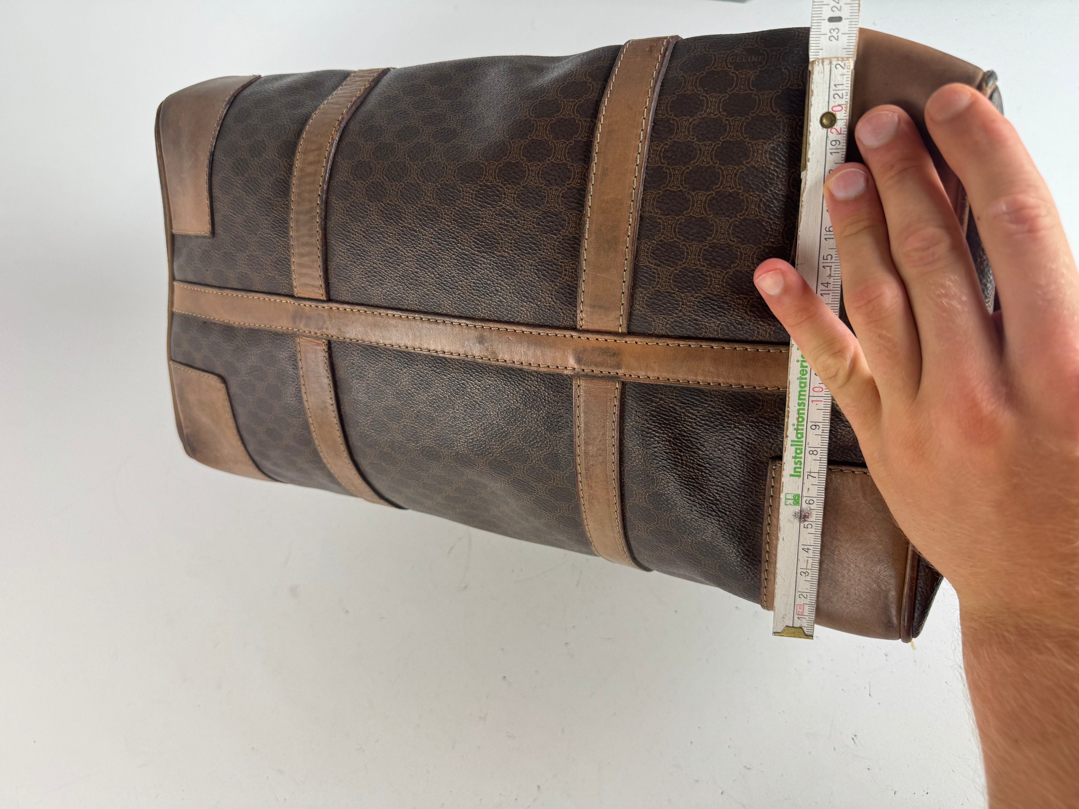 Celine Vintage Paris Triomphe Monogram Duffel bag brown Size ONE SIZE - 13 Thumbnail
