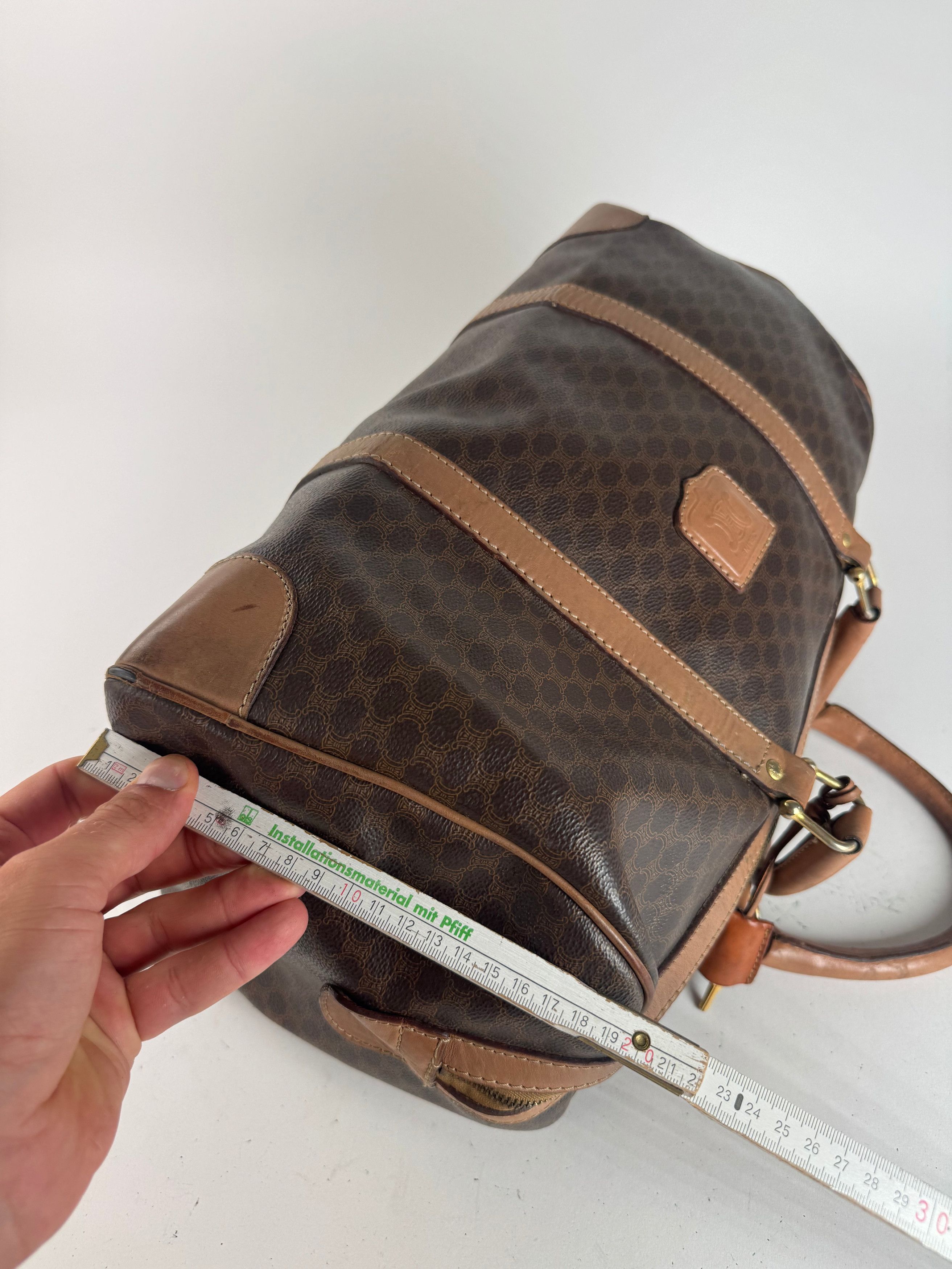 Celine Vintage Paris Triomphe Monogram Duffel bag brown Size ONE SIZE - 12 Thumbnail