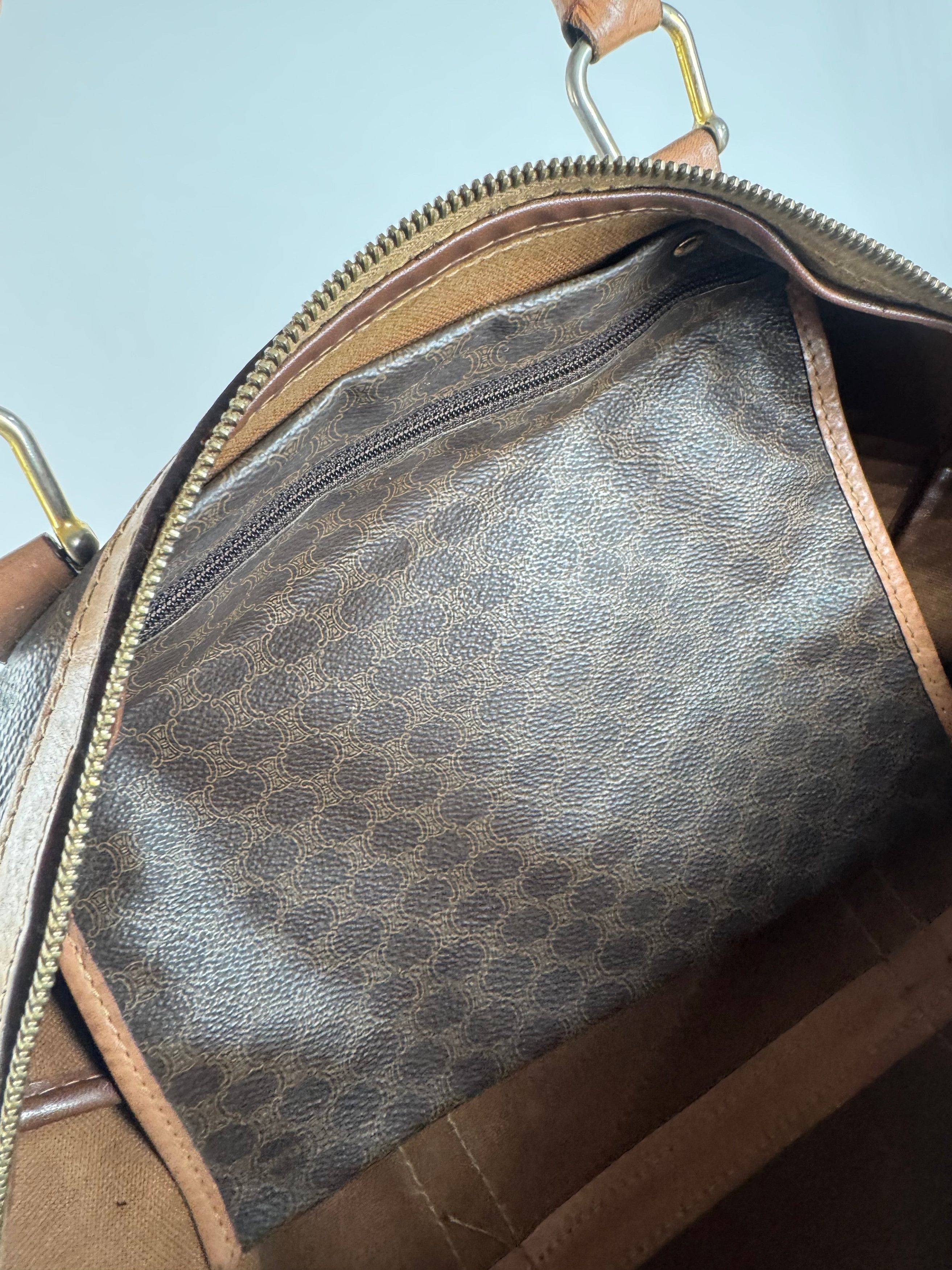 Celine Vintage Paris Triomphe Monogram Duffel bag brown Size ONE SIZE - 6 Thumbnail