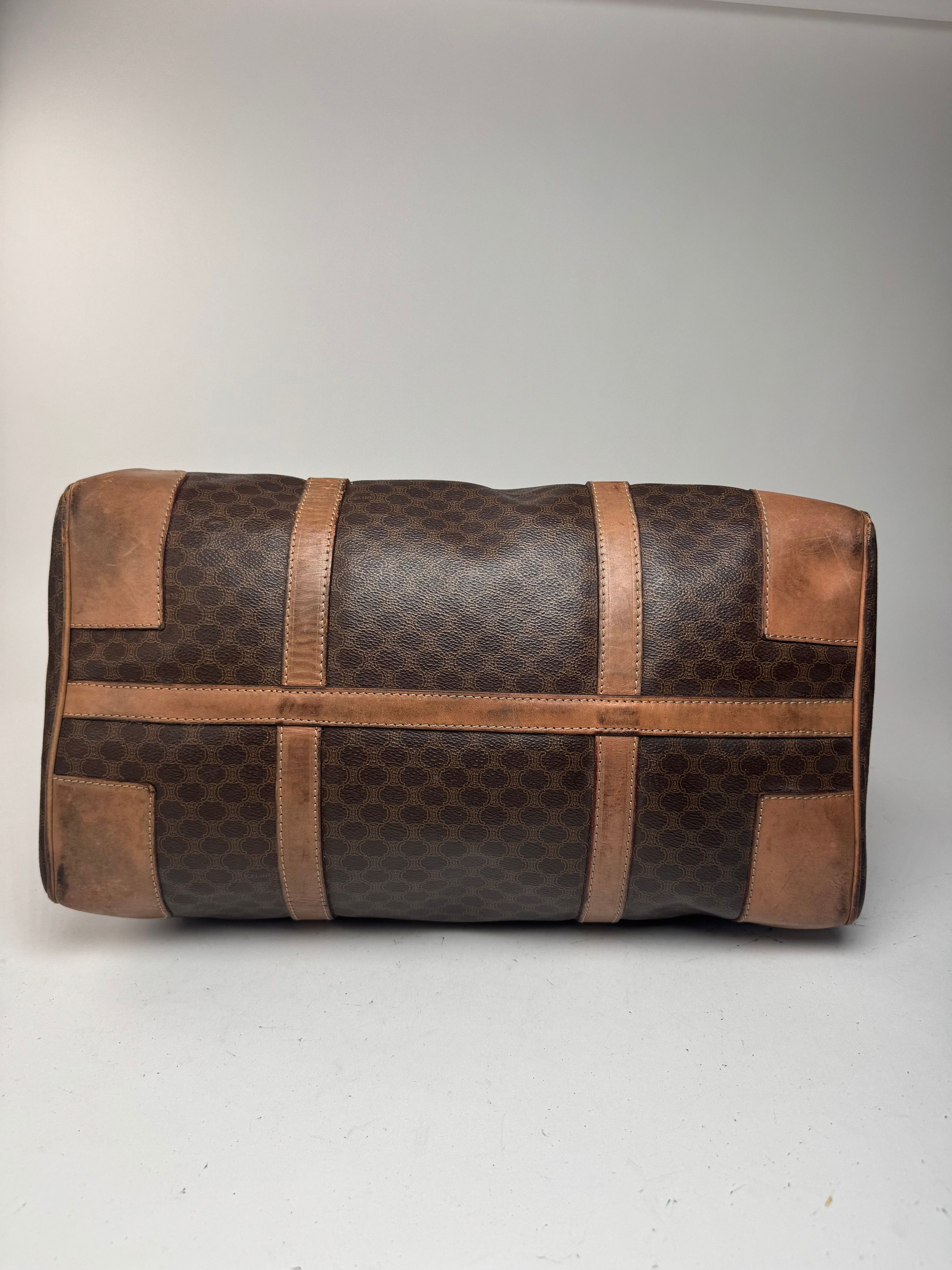 Celine Vintage Paris Triomphe Monogram Duffel bag brown Size ONE SIZE - 10 Thumbnail