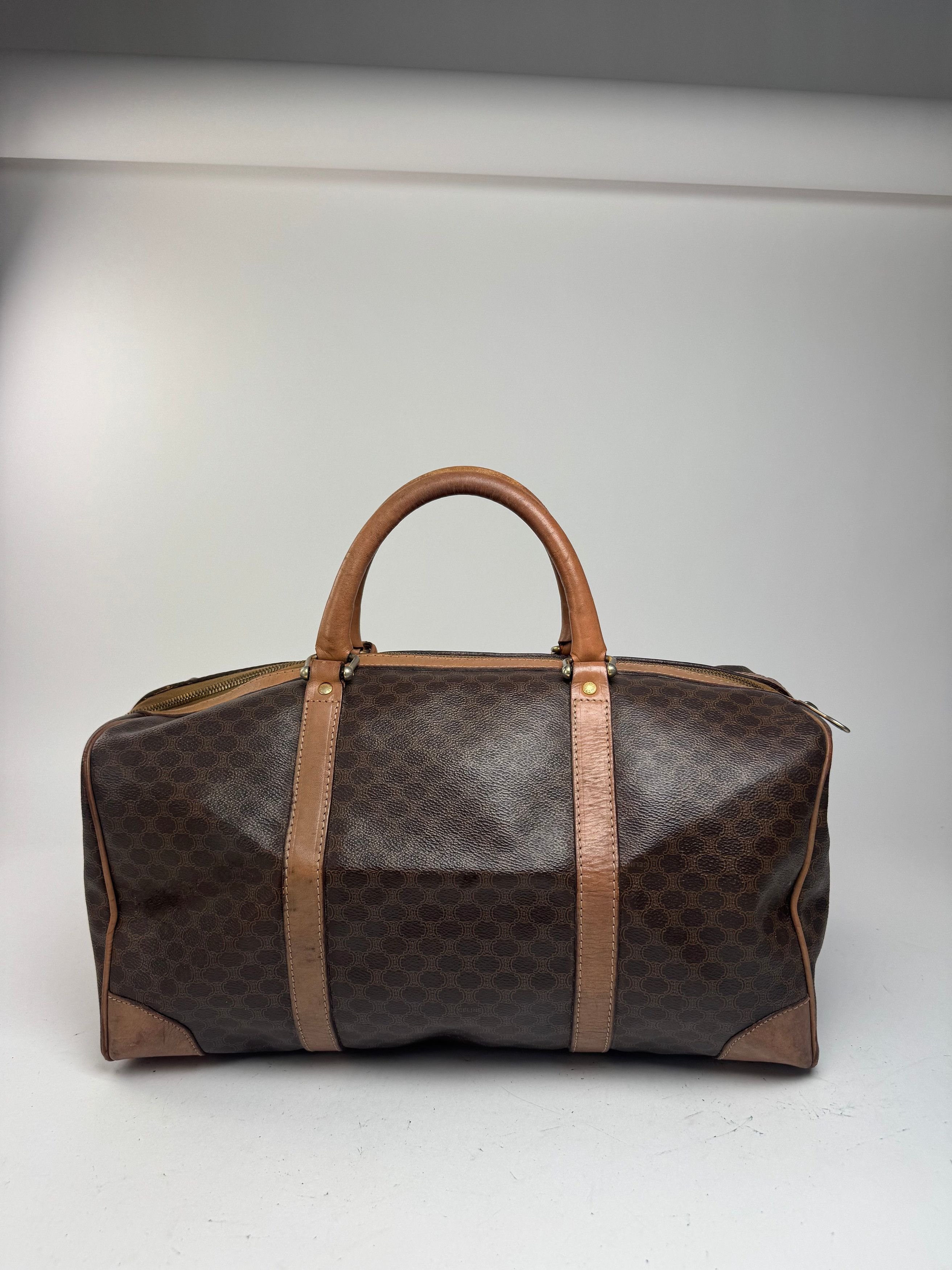 Celine Vintage Paris Triomphe Monogram Duffel bag brown Size ONE SIZE - 8 Thumbnail