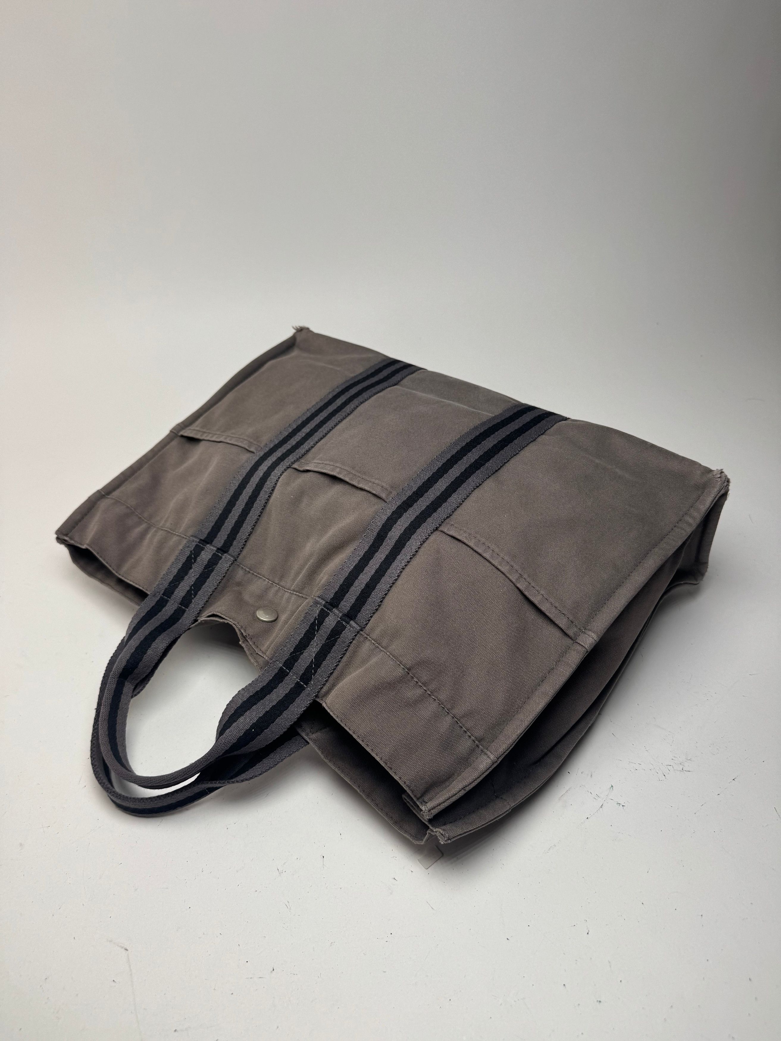 Other Vintage Hermes canvas Tote bag grey black Size ONE SIZE - 11 Thumbnail