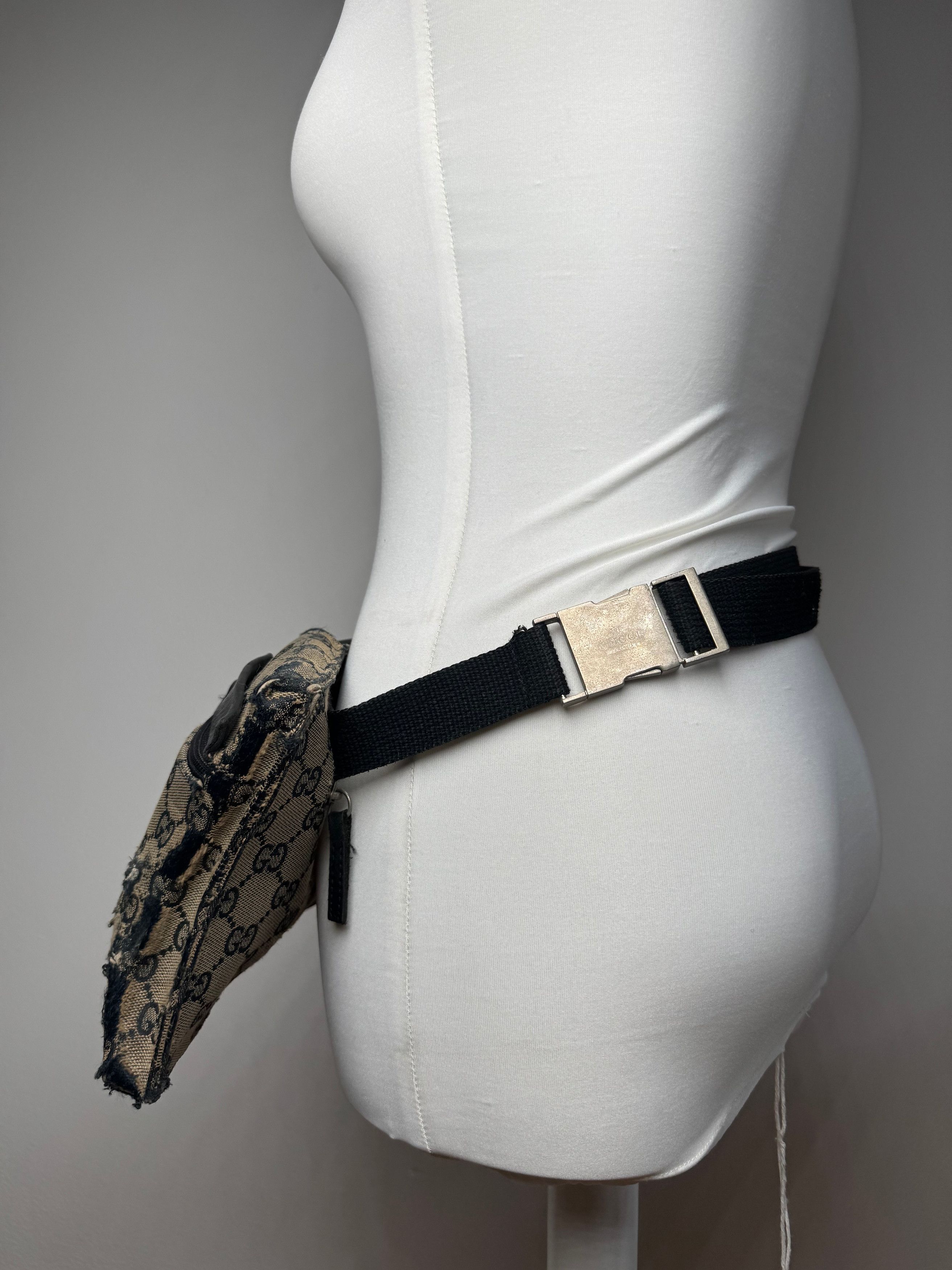 Gucci Vintage Belt / Crossbody Bag Grey brown monogram Size ONE SIZE - 11 Thumbnail