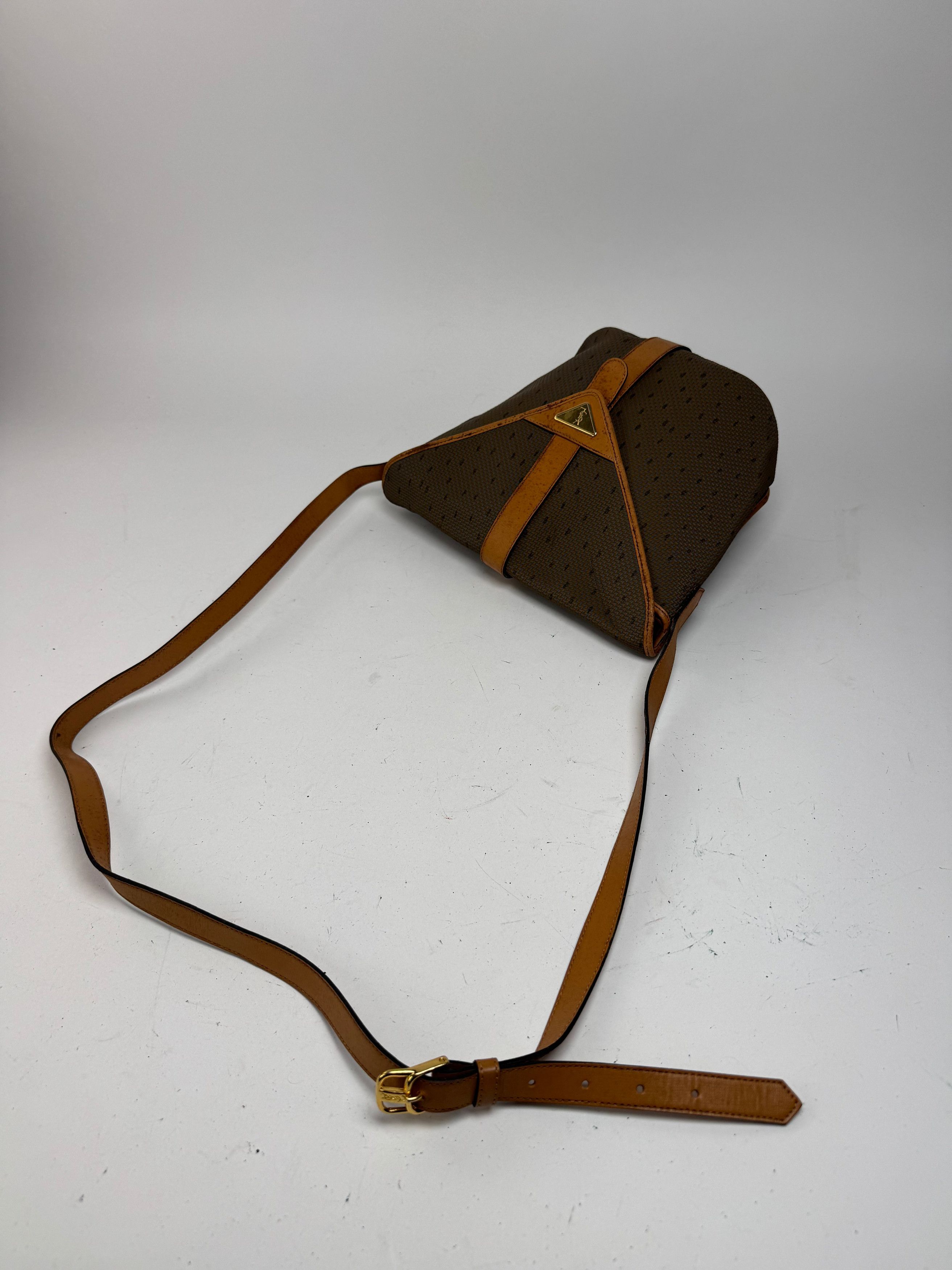 Other Vintage Yves Saint Laurent bag brown grey Brown Size ONE SIZE - 7 Thumbnail