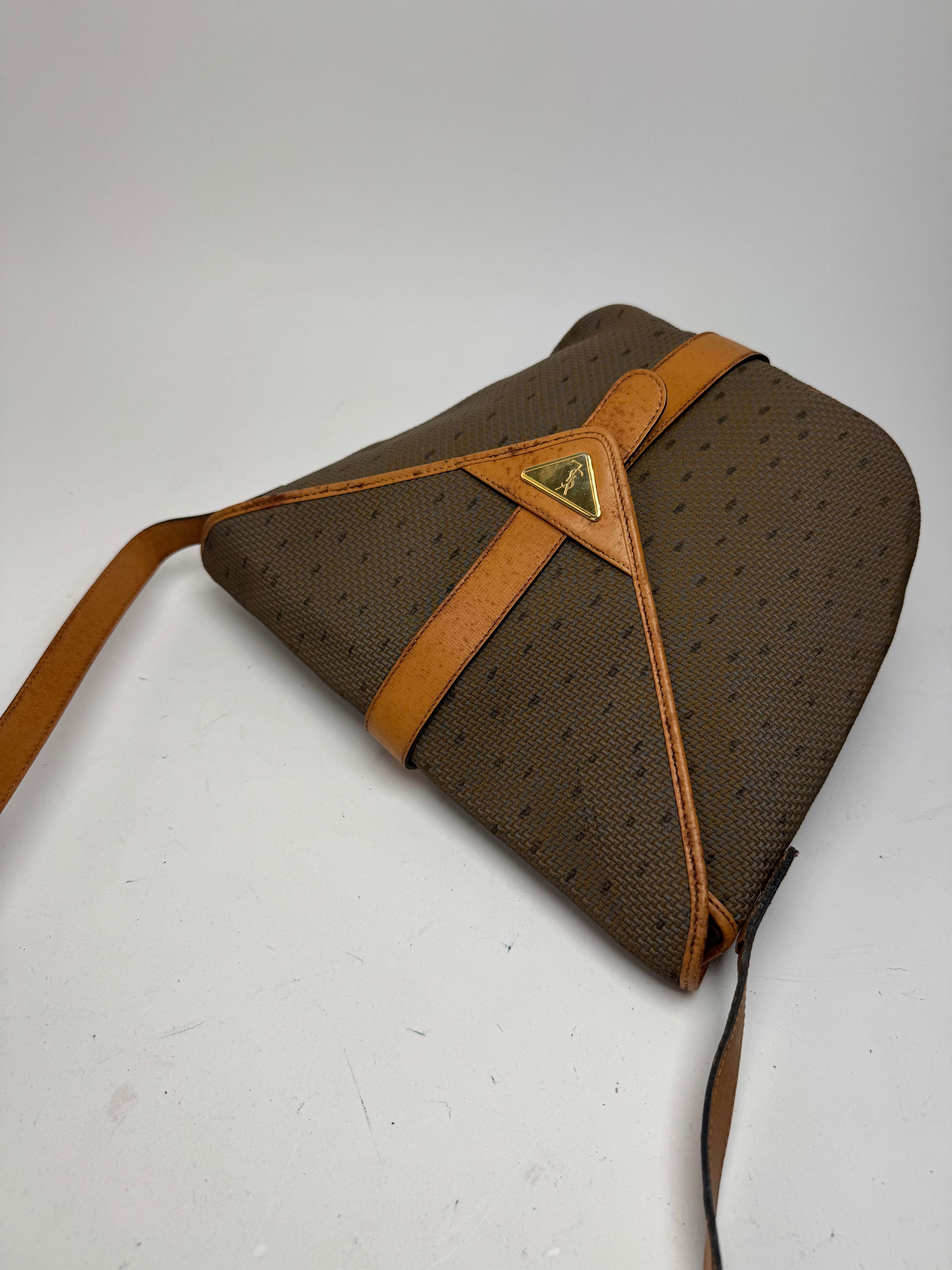 Other Vintage Yves Saint Laurent bag brown grey Brown Size ONE SIZE - 9 Thumbnail