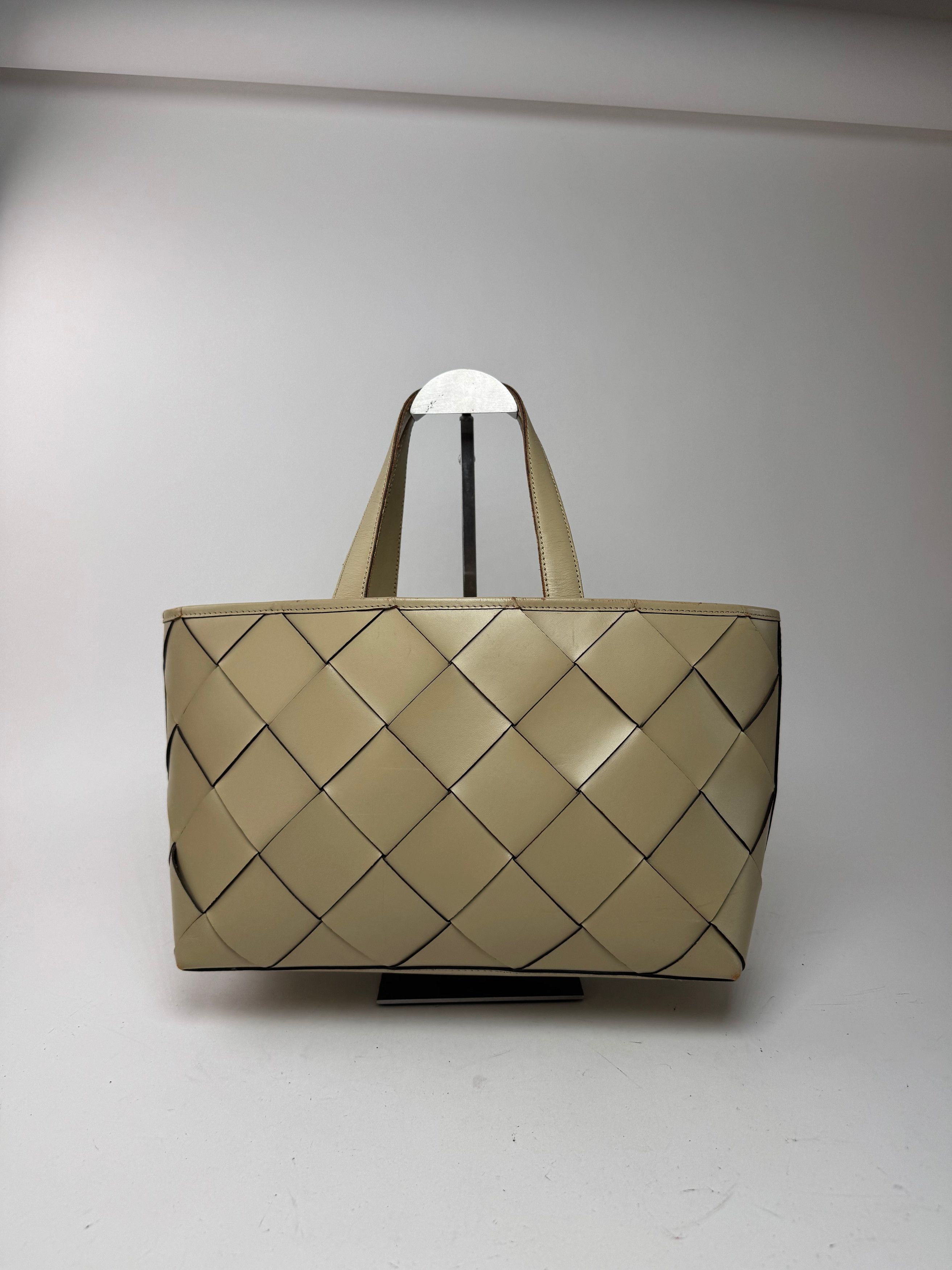 Issey Miyake Vintage Leather Bag beige Size ONE SIZE - 9 Thumbnail