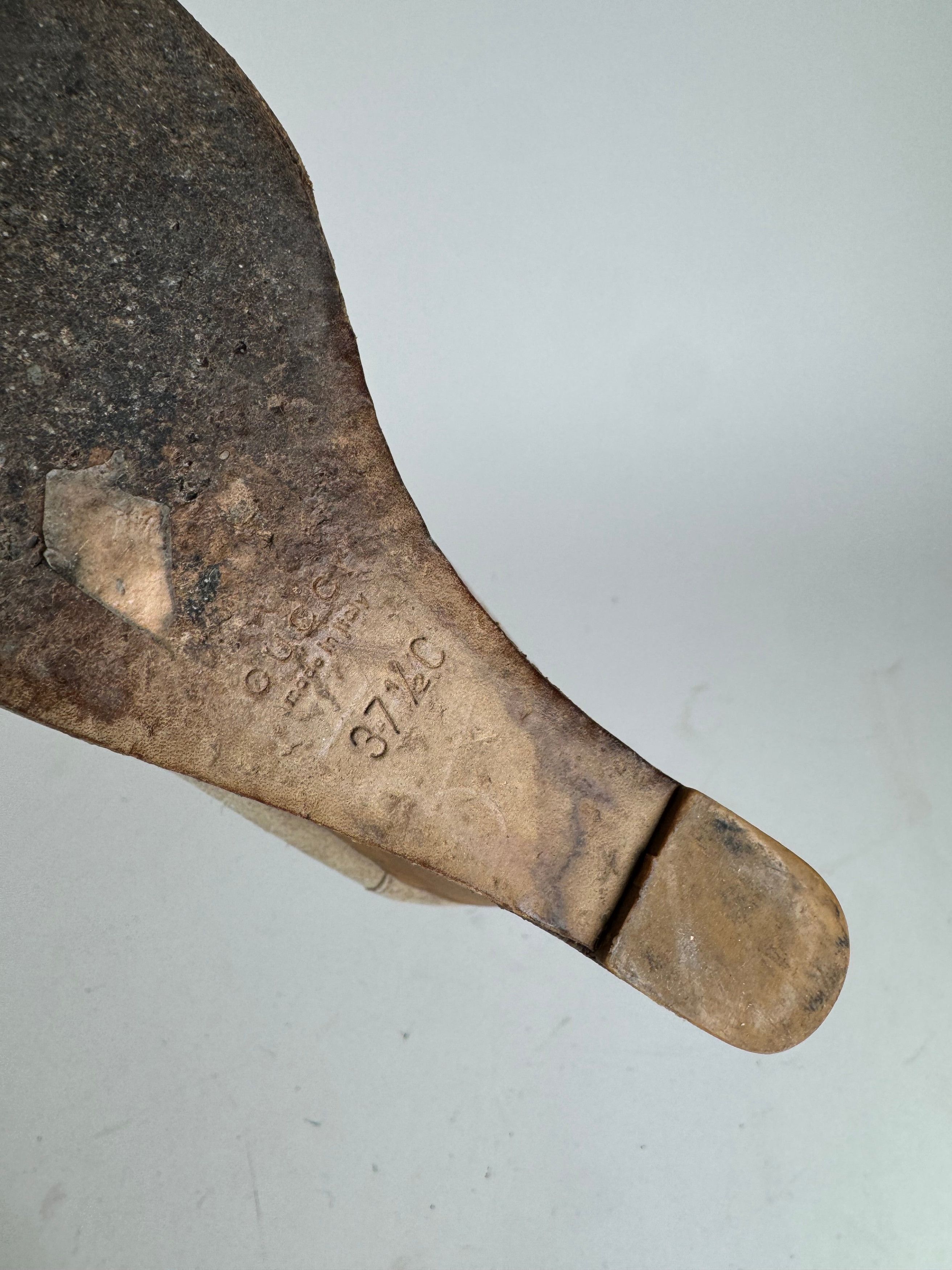 Vintage Suede Horsebit pumps EU37,5 grey
