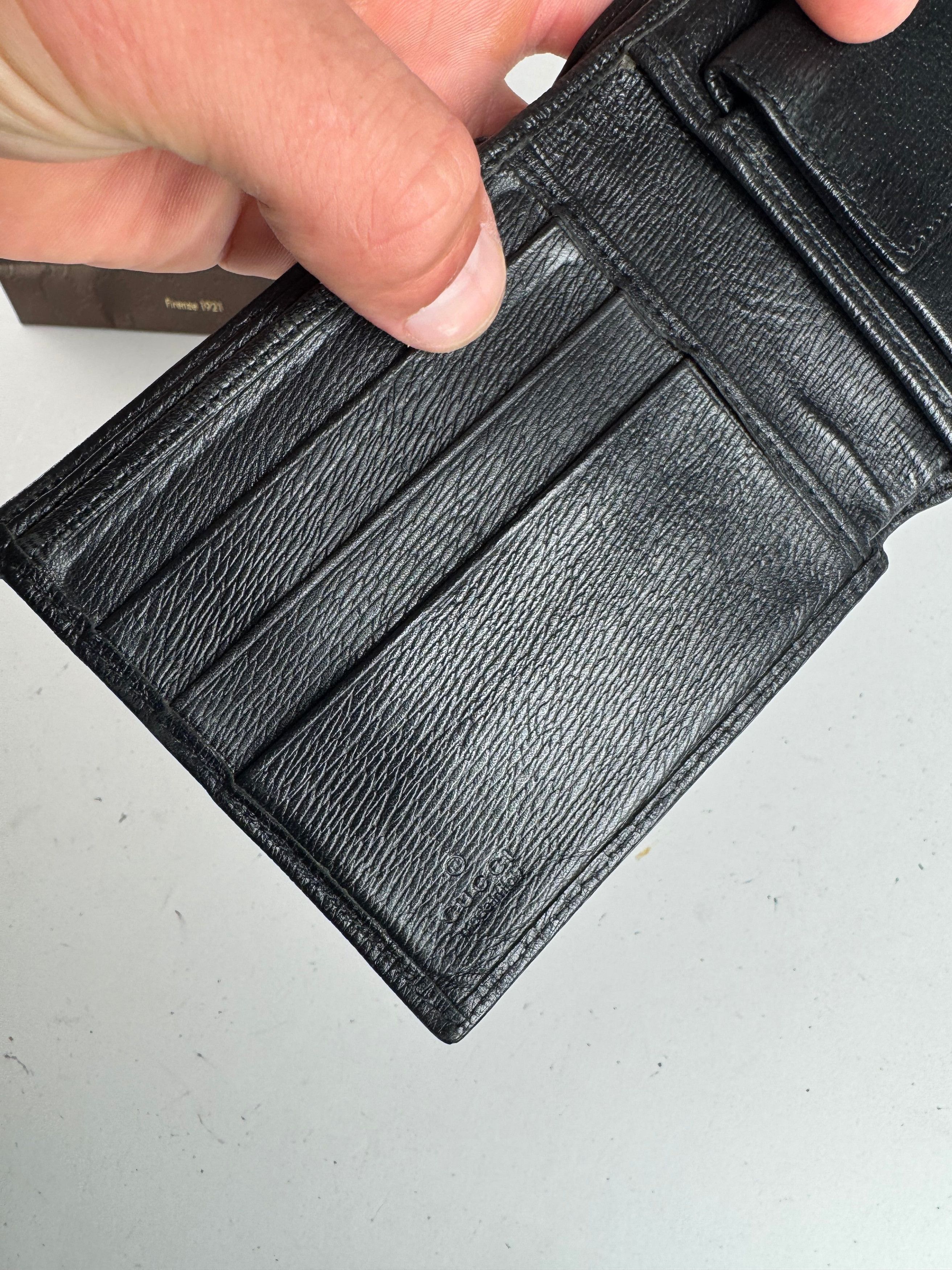 Gucci Vintage Leather wallet black Size ONE SIZE - 5 Thumbnail