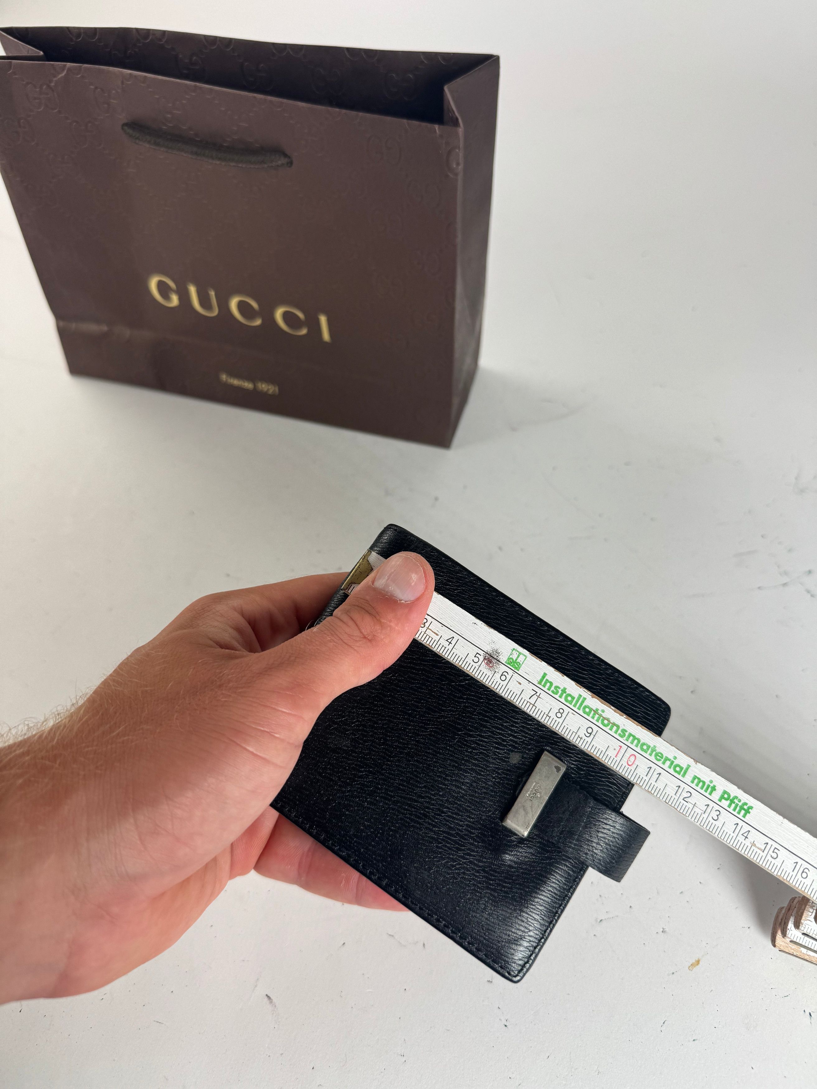 Gucci Vintage Leather wallet black Size ONE SIZE - 10 Thumbnail