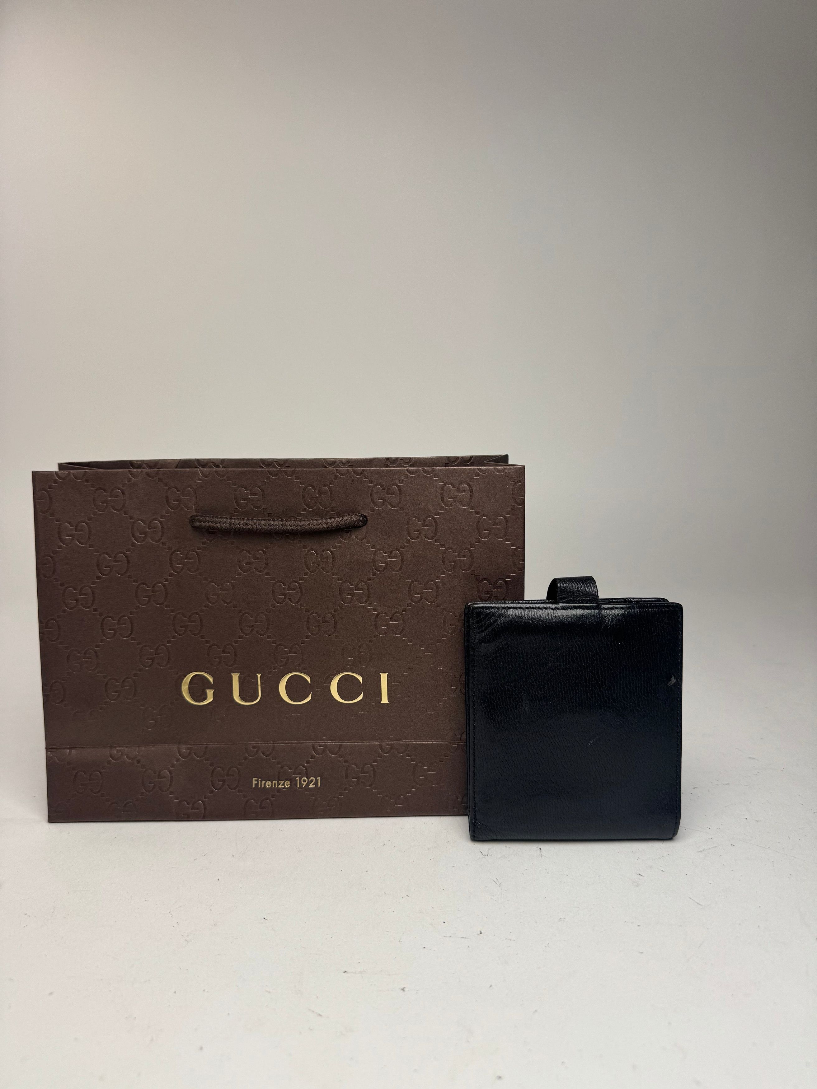 Gucci Vintage Leather wallet black Size ONE SIZE - 13 Thumbnail