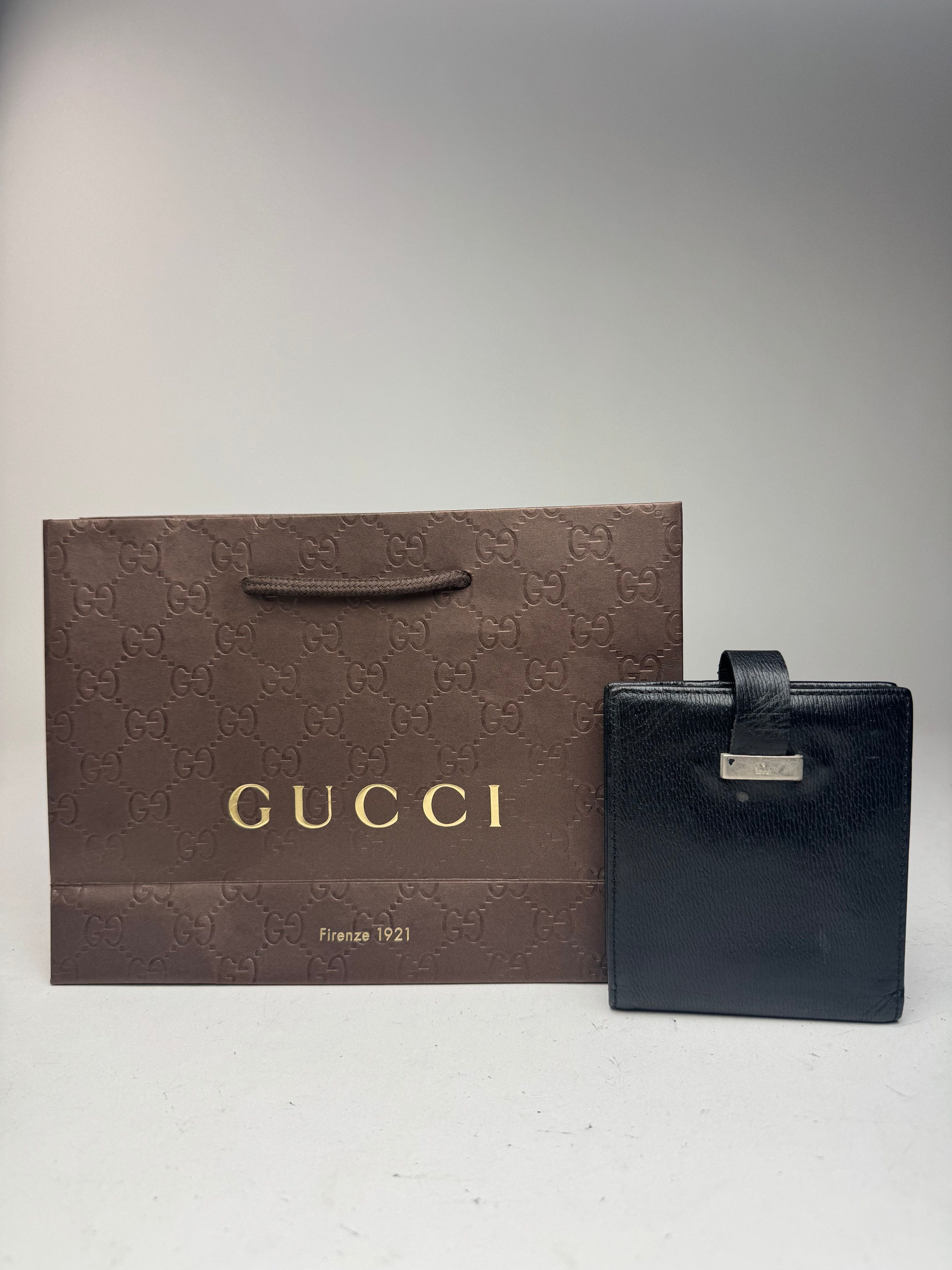 Gucci Vintage Leather wallet black Size ONE SIZE - 12 Thumbnail