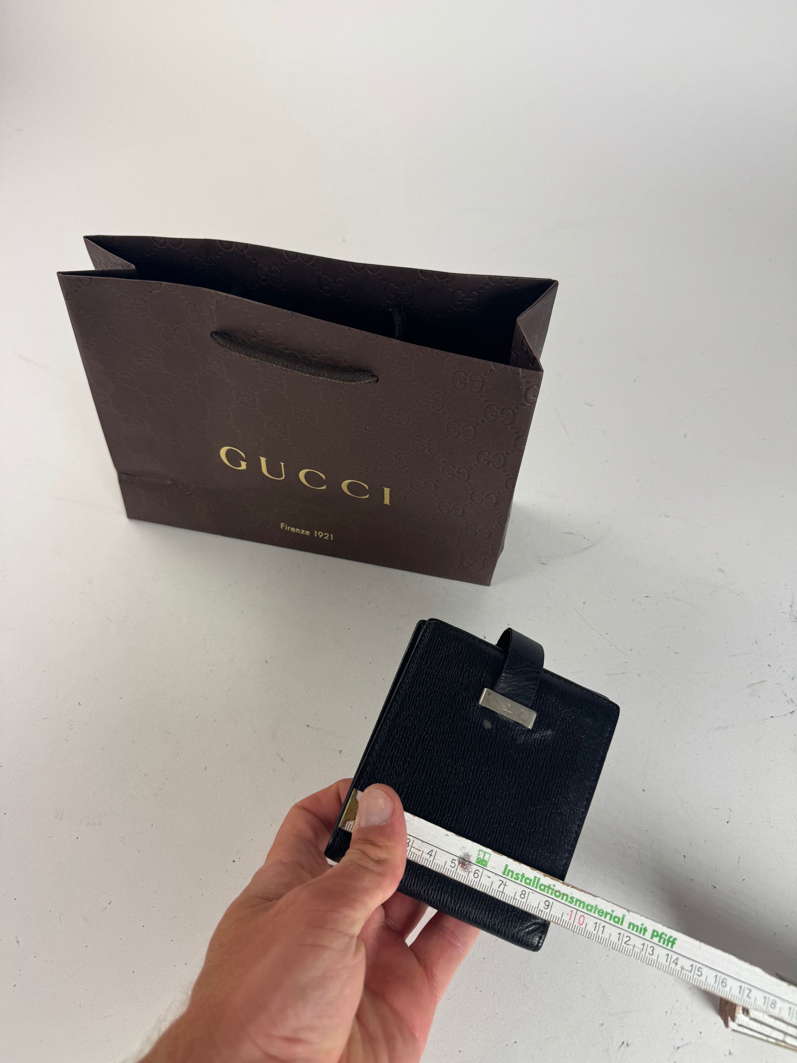 Gucci Vintage Leather wallet black Size ONE SIZE - 11 Thumbnail