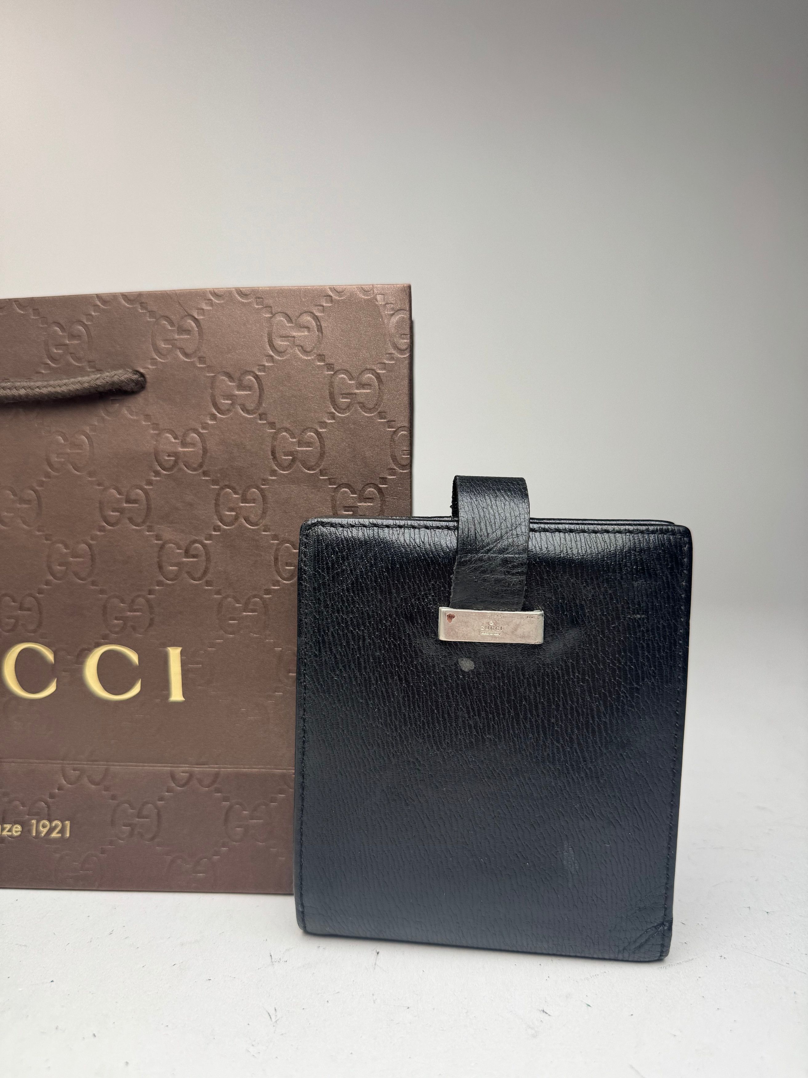 Gucci Vintage Leather wallet black Size ONE SIZE - 3 Thumbnail