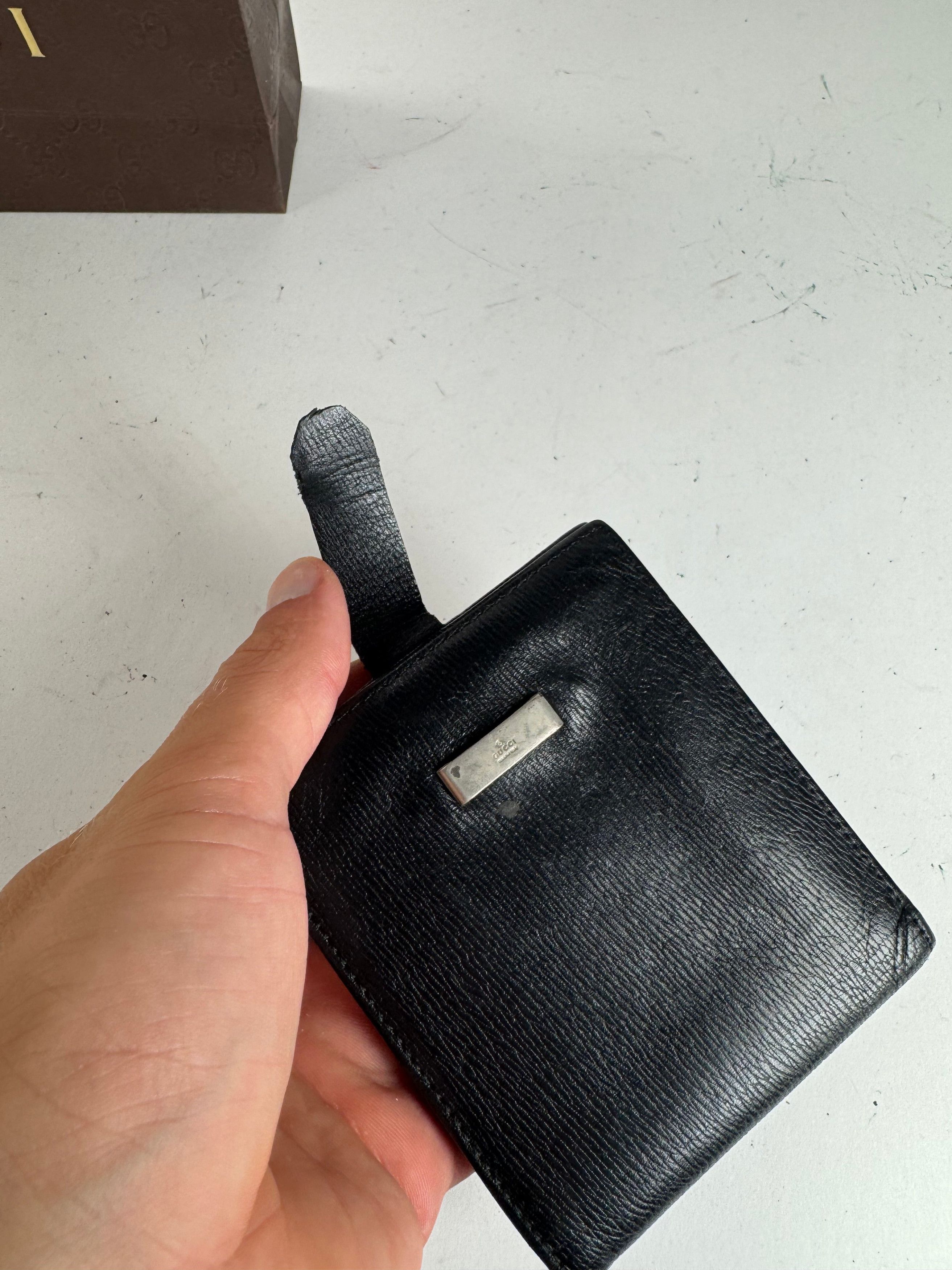 Gucci Vintage Leather wallet black Size ONE SIZE - 8 Thumbnail