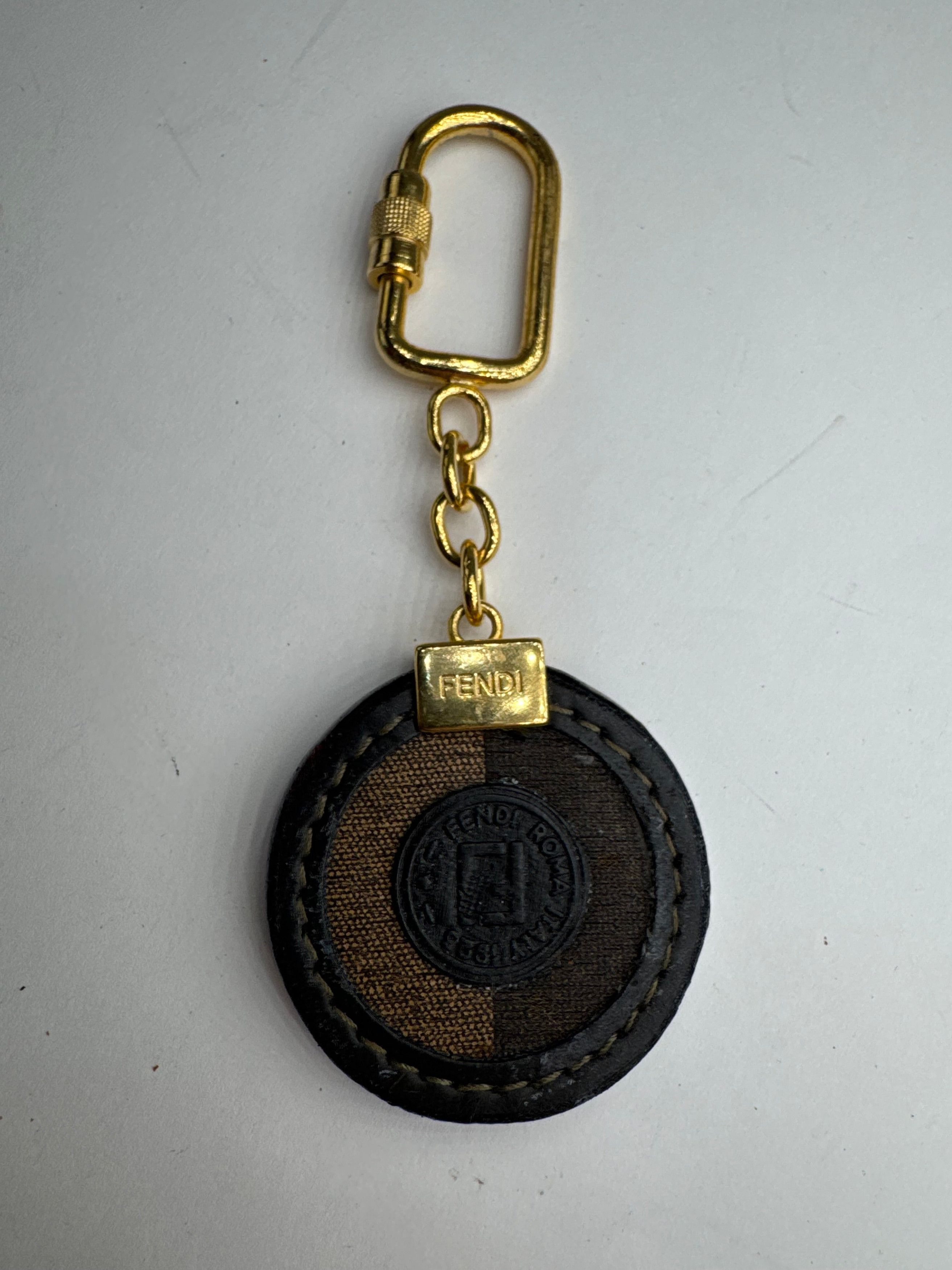 Fendi Vintage Roma Keychain Brown Golden Size ONE SIZE - 6 Thumbnail