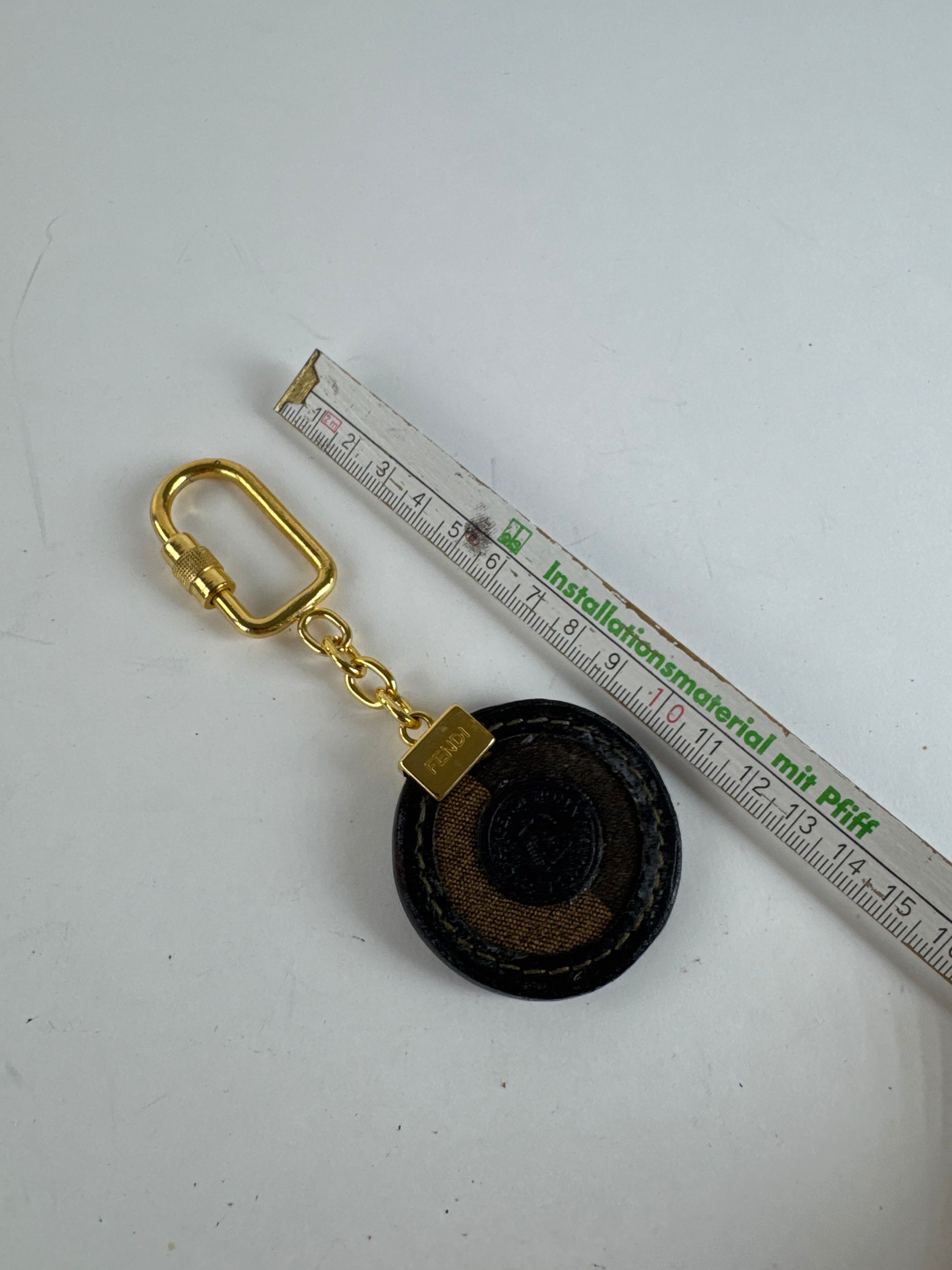 Fendi Vintage Roma Keychain Brown Golden Size ONE SIZE - 4 Thumbnail