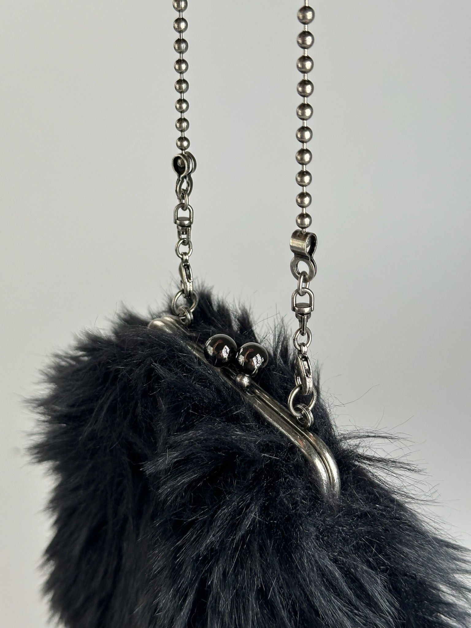 Yohji Yamamoto Vintage mini Fur bag black Size ONE SIZE - 3 Thumbnail