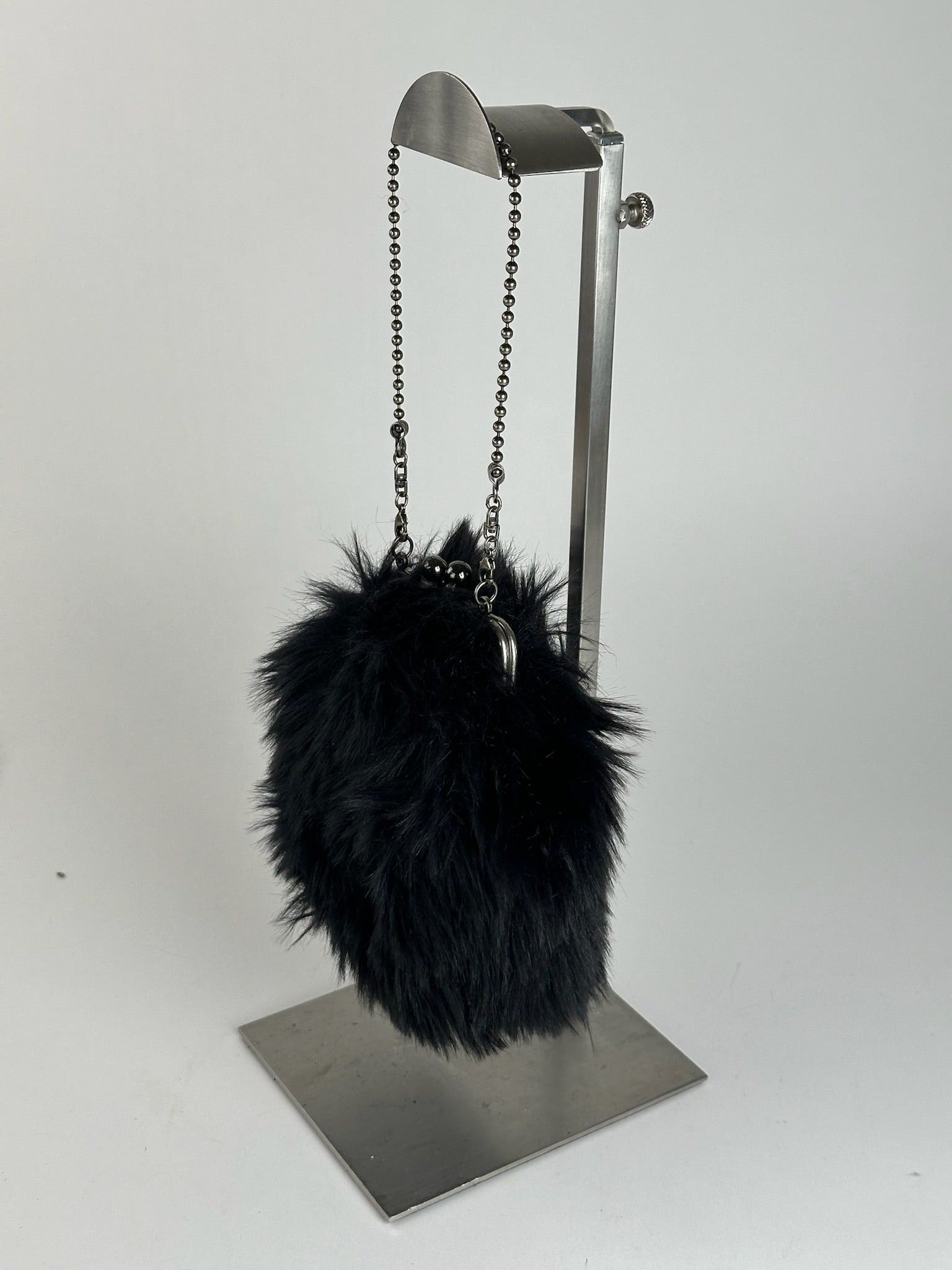 Yohji Yamamoto Vintage mini Fur bag black Size ONE SIZE - 12 Thumbnail