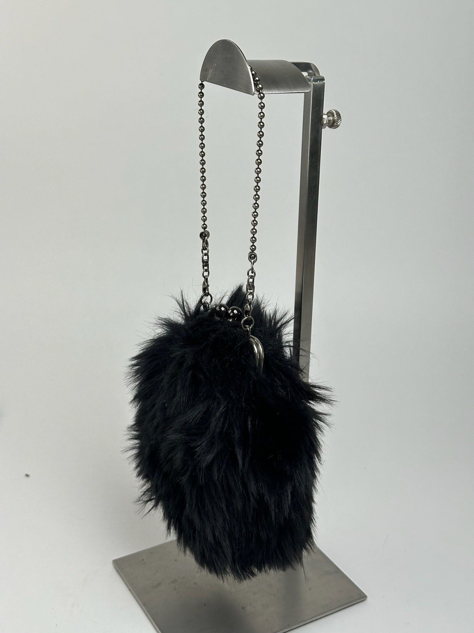 Yohji Yamamoto Vintage mini Fur bag black Size ONE SIZE - 7 Thumbnail