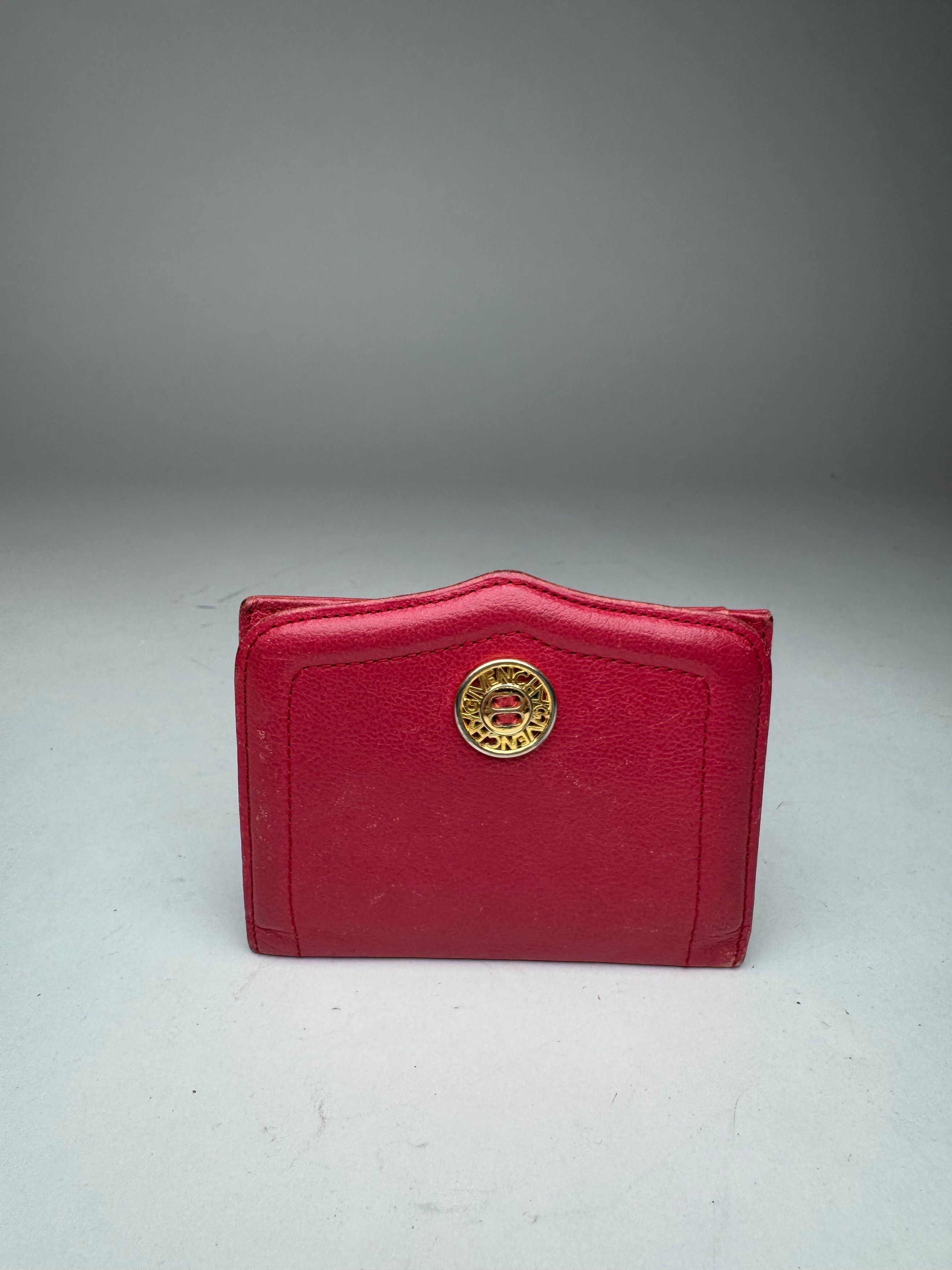 Givenchy Vintage Leather Card Holder Red Size ONE SIZE - 11 Thumbnail