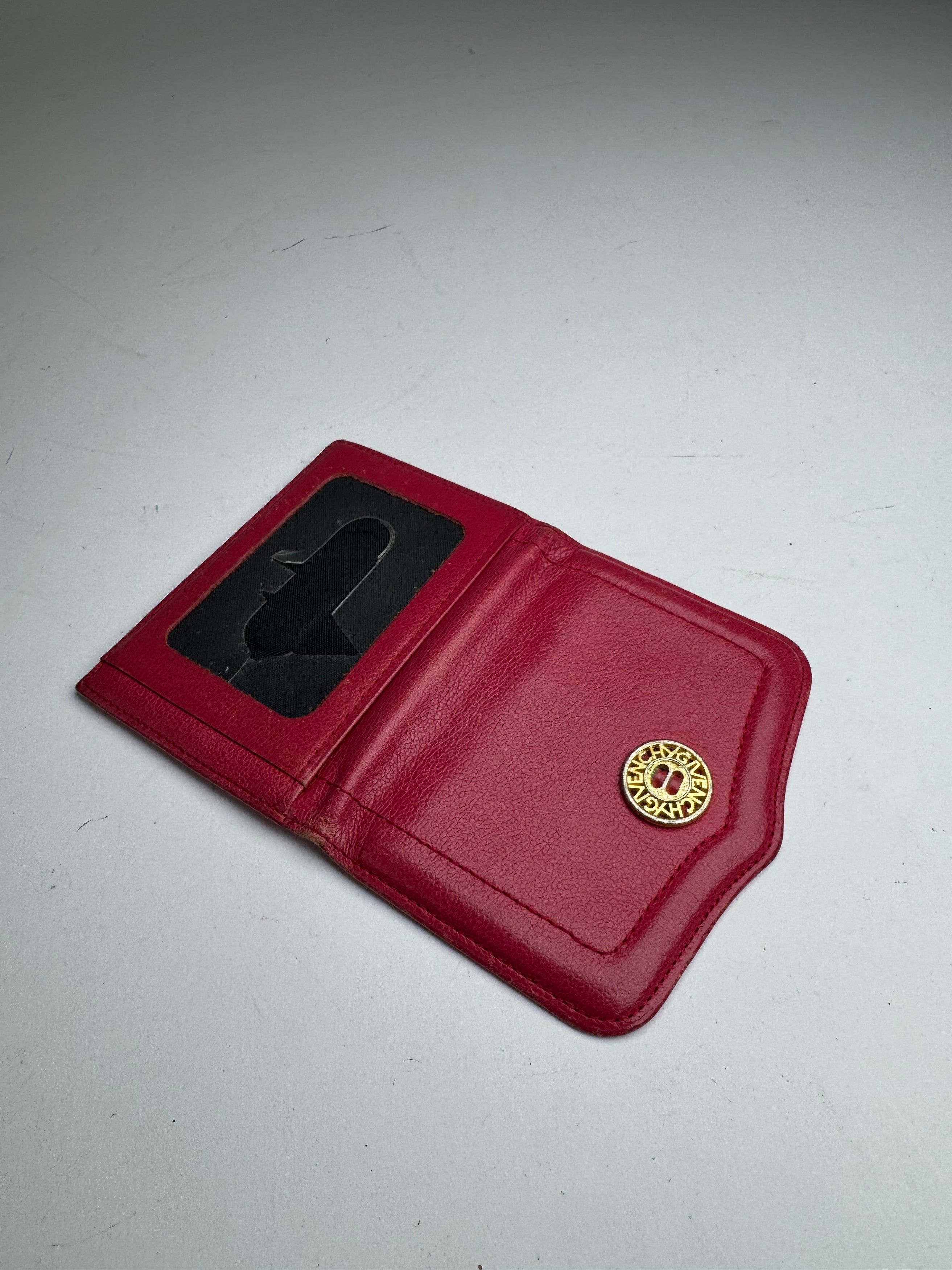 Givenchy Vintage Leather Card Holder Red Size ONE SIZE - 5 Thumbnail