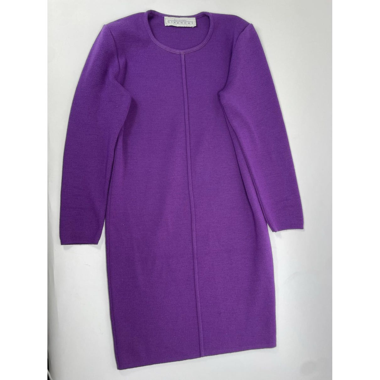 Givenchy Purple Linen Dresse Size M / US 6-8 / IT 42-44 - 2 Thumbnail