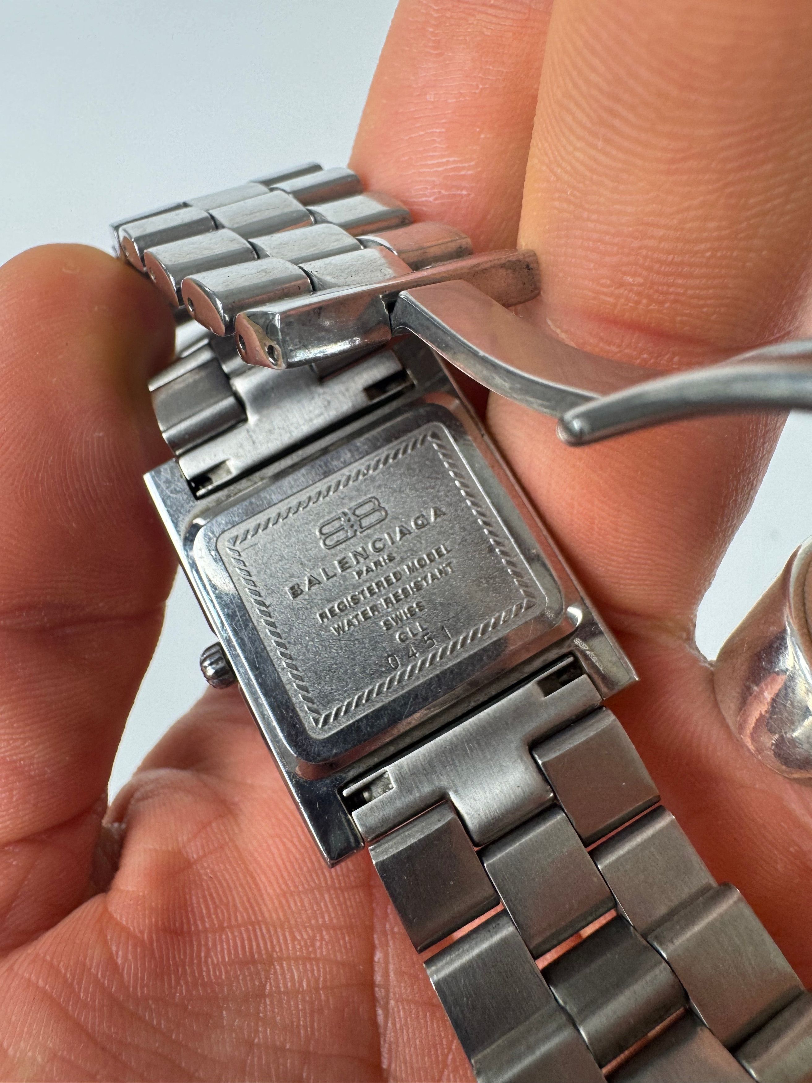Balenciaga Vintage Steel Watch Silver Size ONE SIZE - 3 Thumbnail