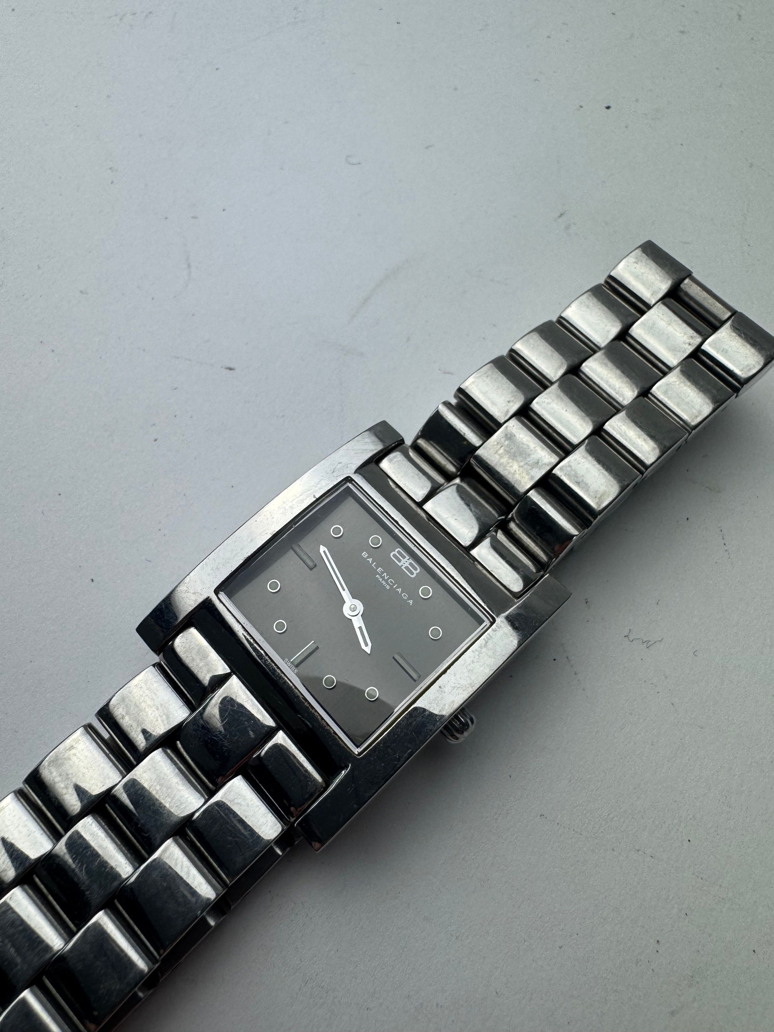 Balenciaga Vintage Steel Watch Silver Size ONE SIZE - 2 Thumbnail
